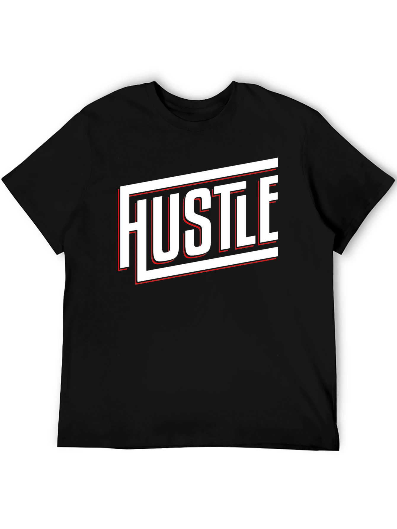 Hustle Graphic Print Black T-Shirt