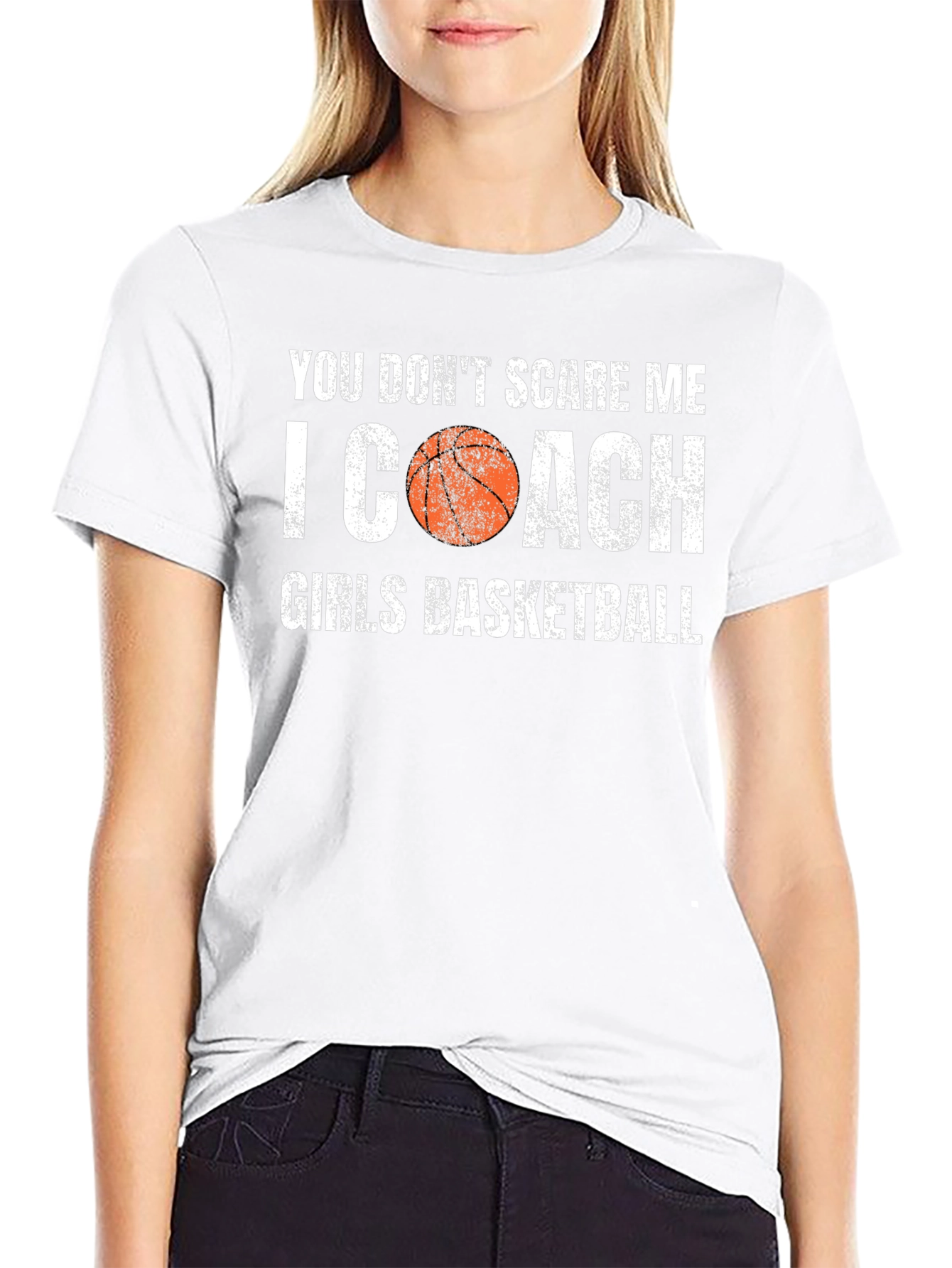 Girls Basketball Coach Graphic T-Shirt