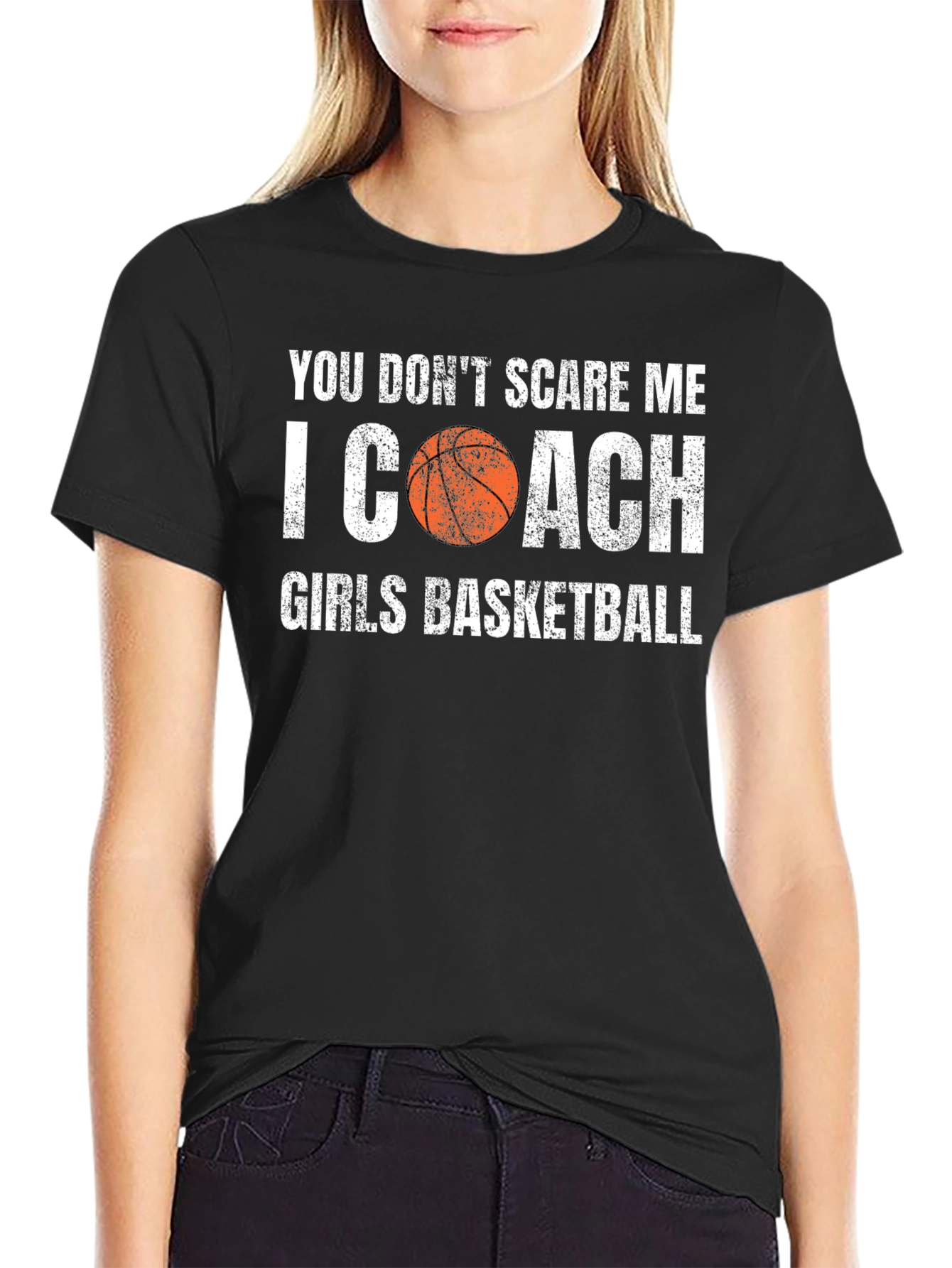 Girls Basketball Coach Graphic T-Shirt