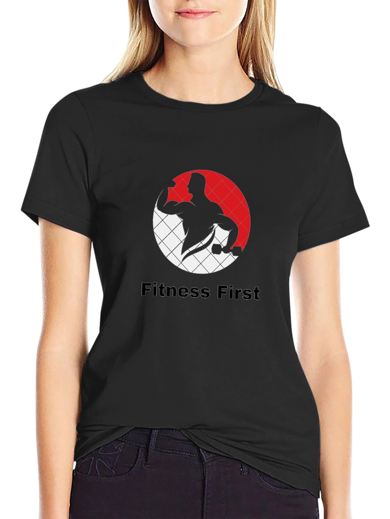 Fitness First Black Graphic Tee