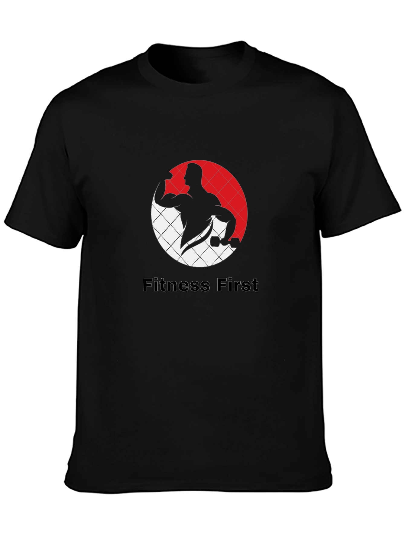 Fitness First Black Graphic Tee
