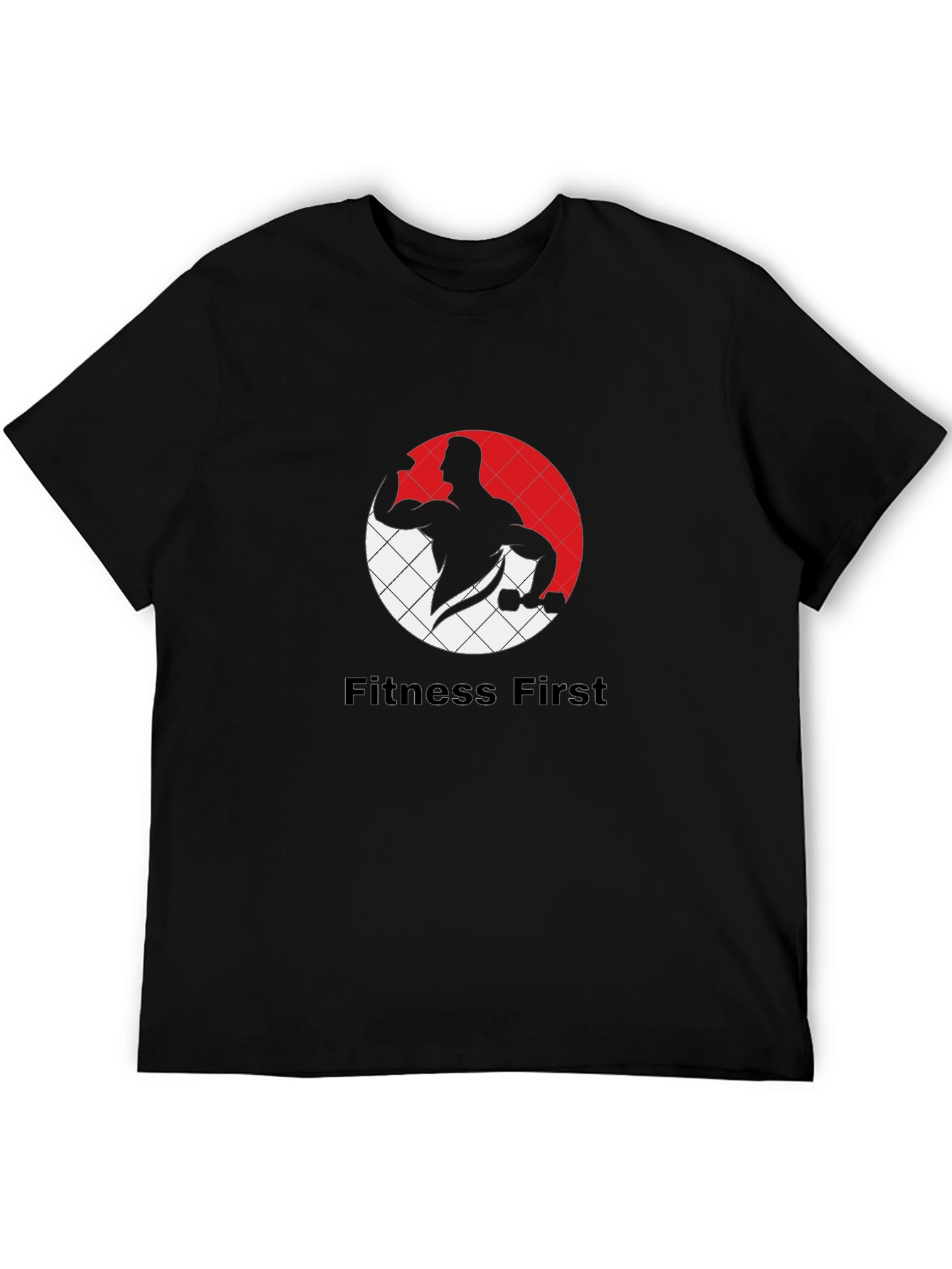 Fitness First Black Graphic Tee