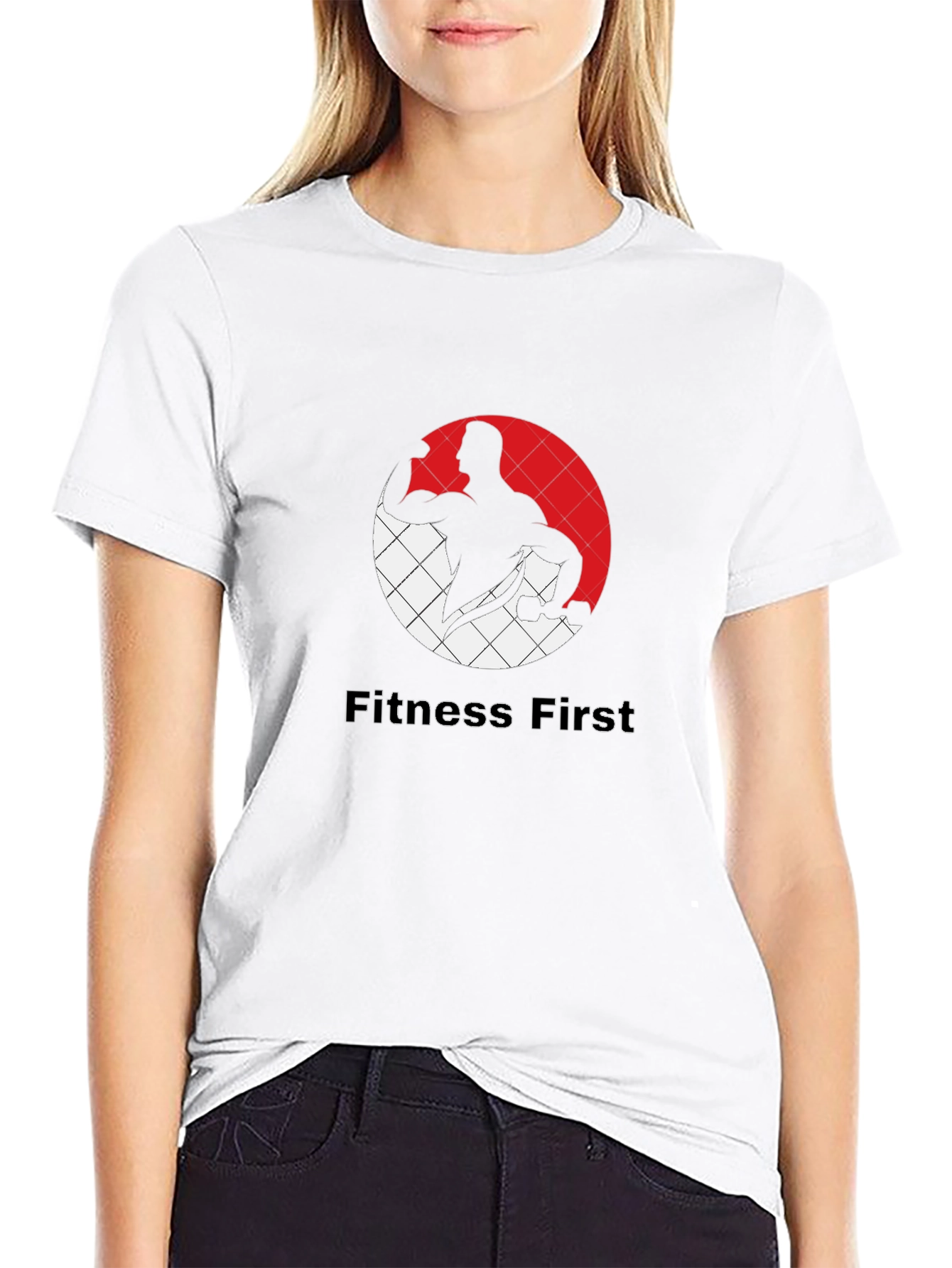 Fitness First Black Graphic Tee