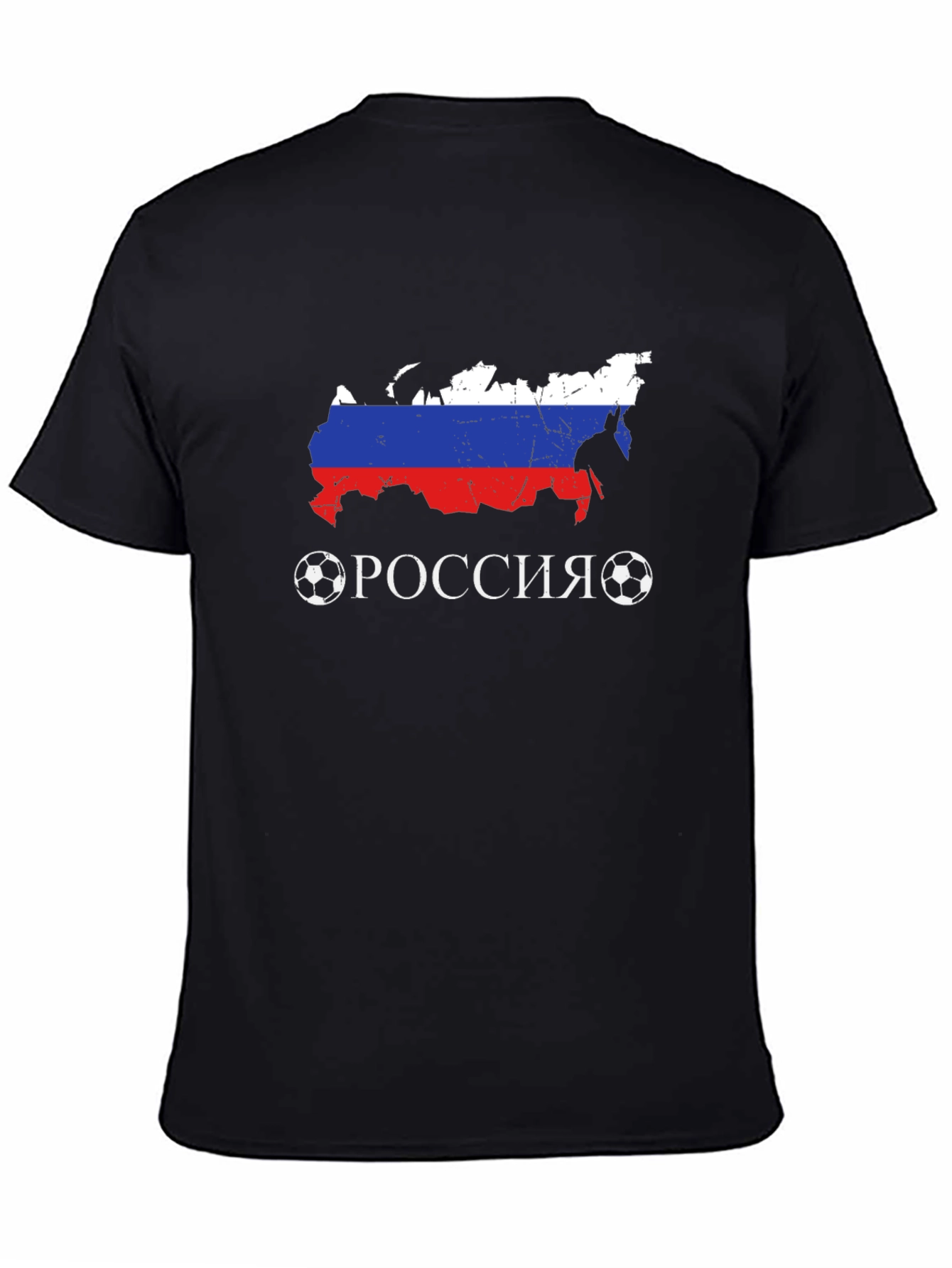 Russia Soccer T-Shirt - Flag Map Design