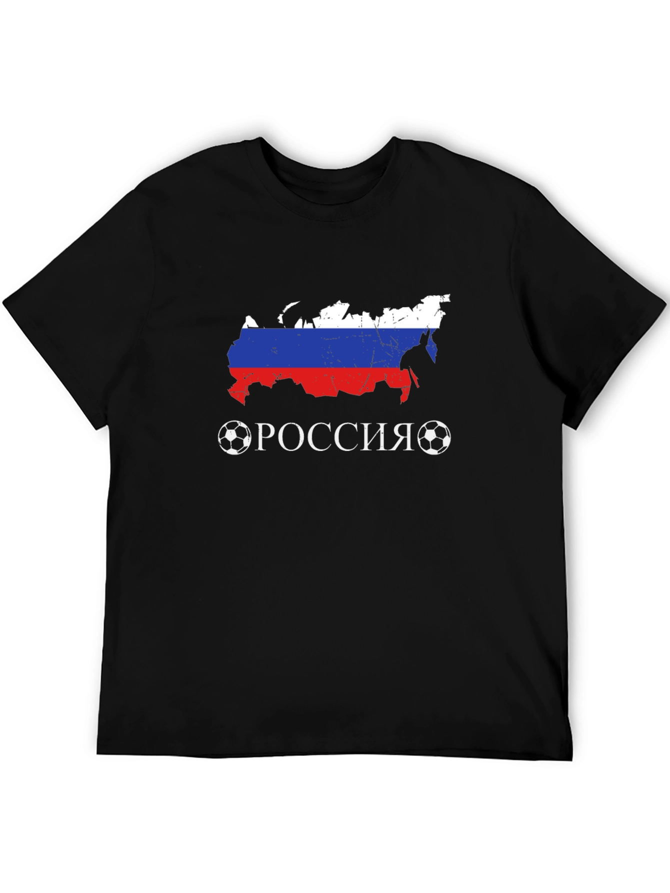 Russia Soccer T-Shirt - Flag Map Design