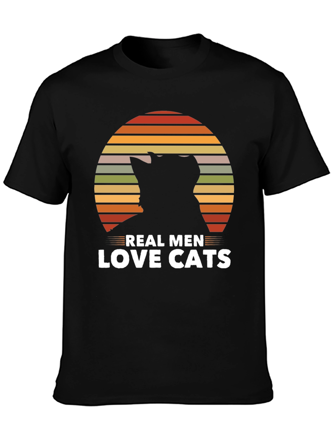 Real Men Love Cats Graphic T-Shirt