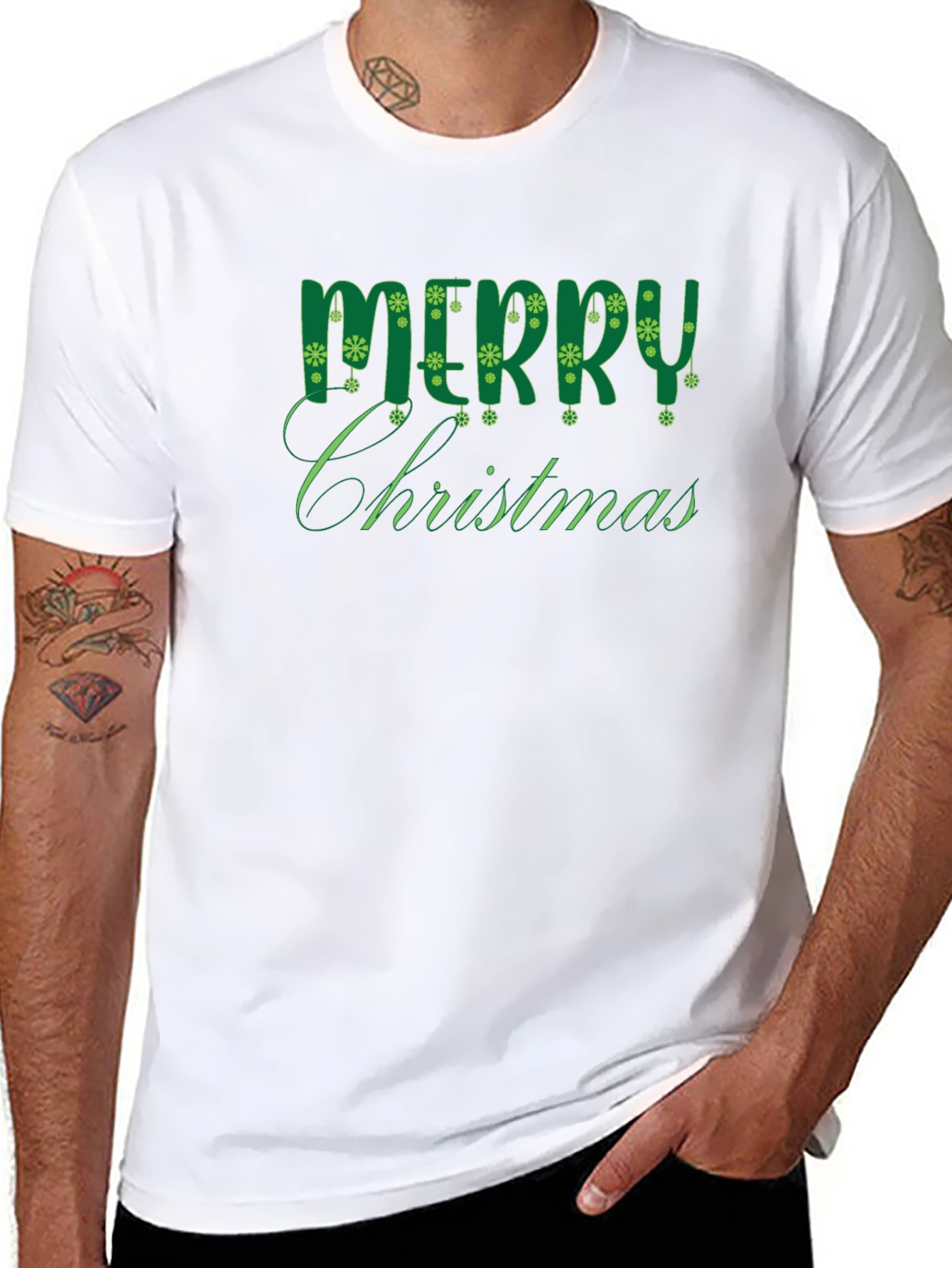 Merry Christmas Graphic Tee - Holiday Season Apparel
