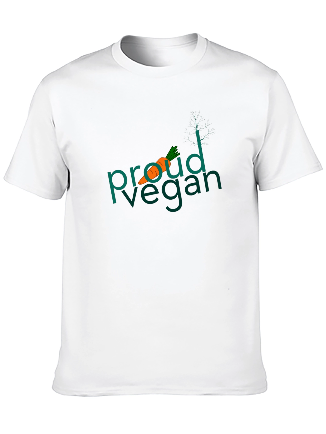 Proud Vegan T-Shirt - Black Carrot Graphic Tee