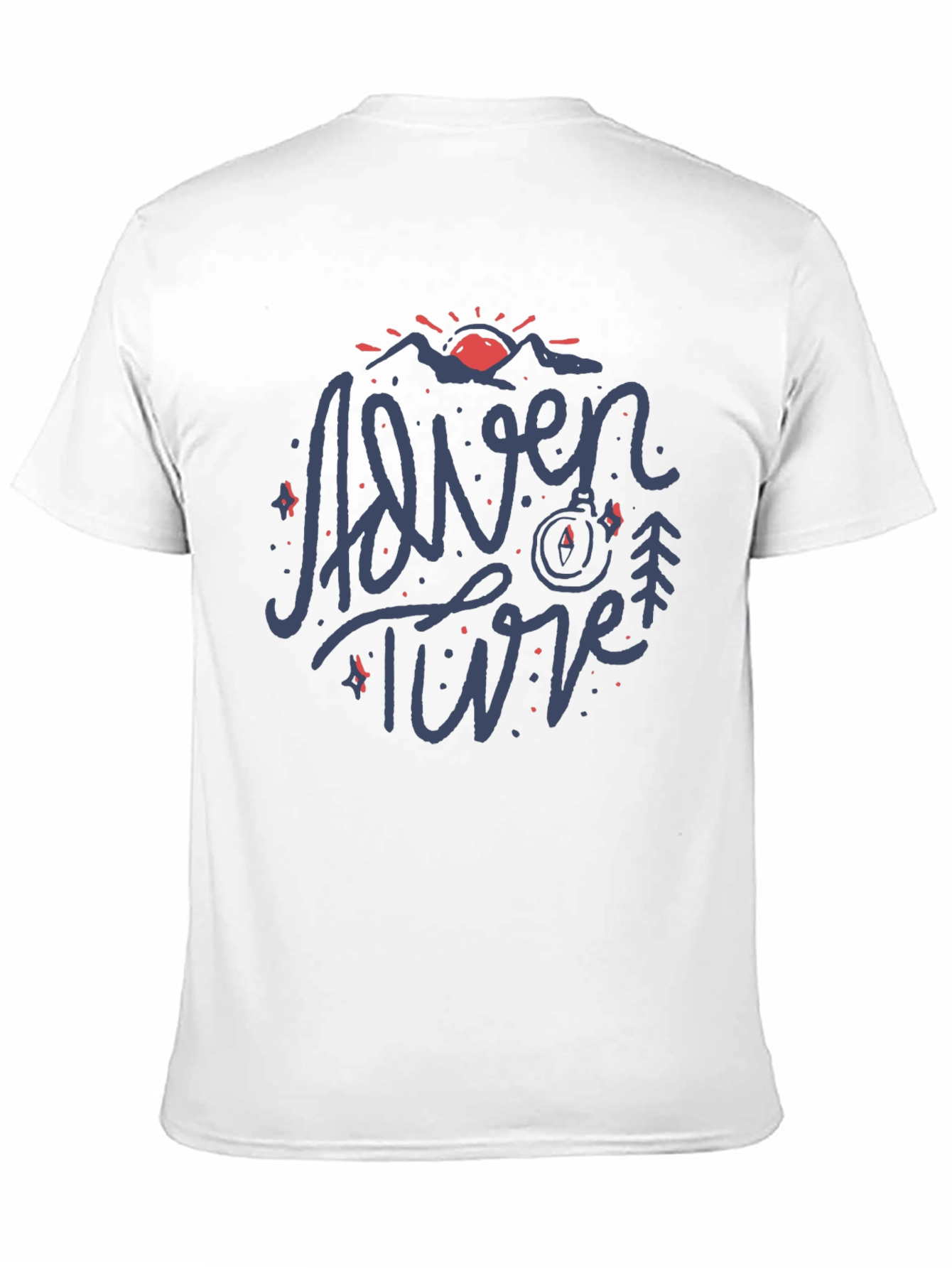 Adventure T-Shirt - Mountain Compass Design