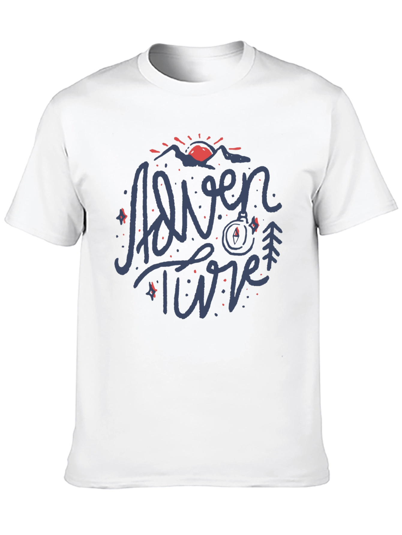 Adventure T-Shirt - Mountain Compass Design