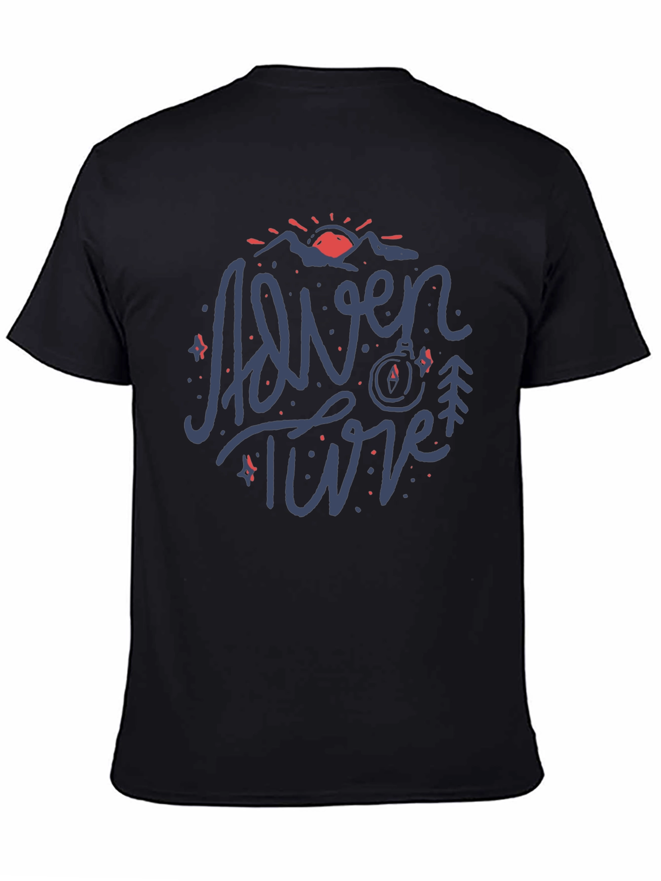 Adventure T-Shirt - Mountain Compass Design