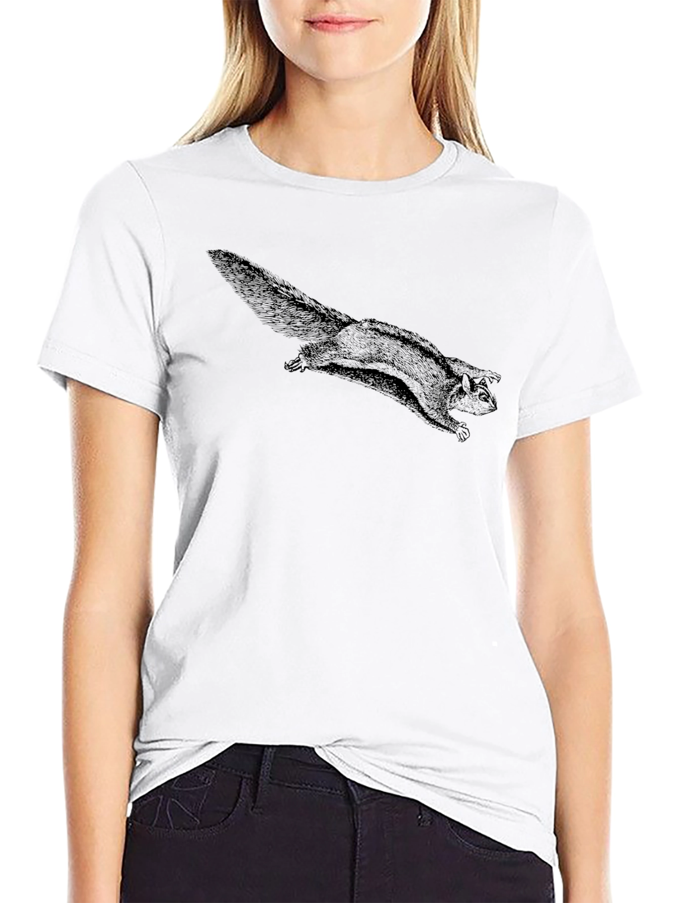 Flying Squirrel Graphic Tee - Soft Cotton Comfort