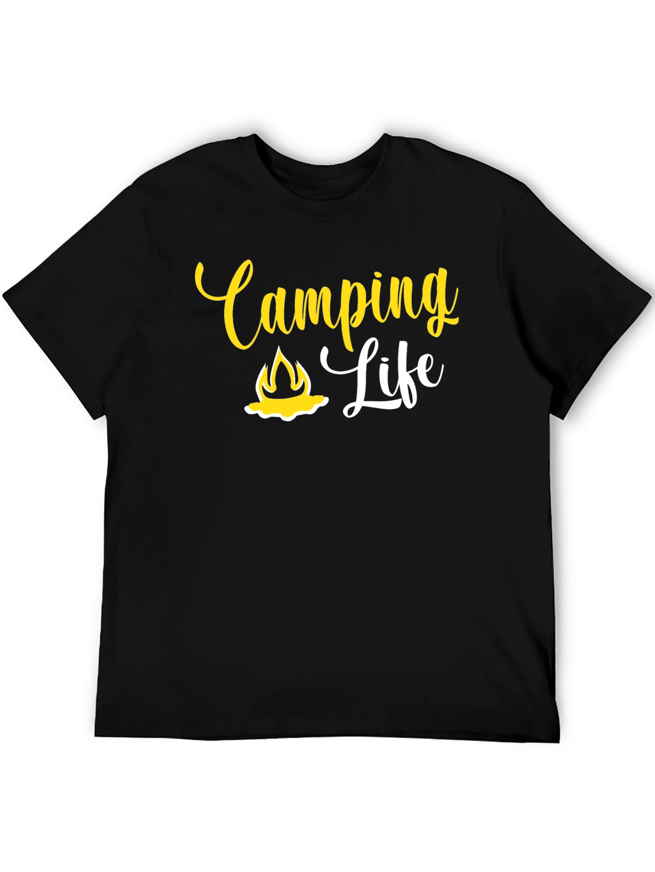 Camping Life Graphic T-Shirt - Black