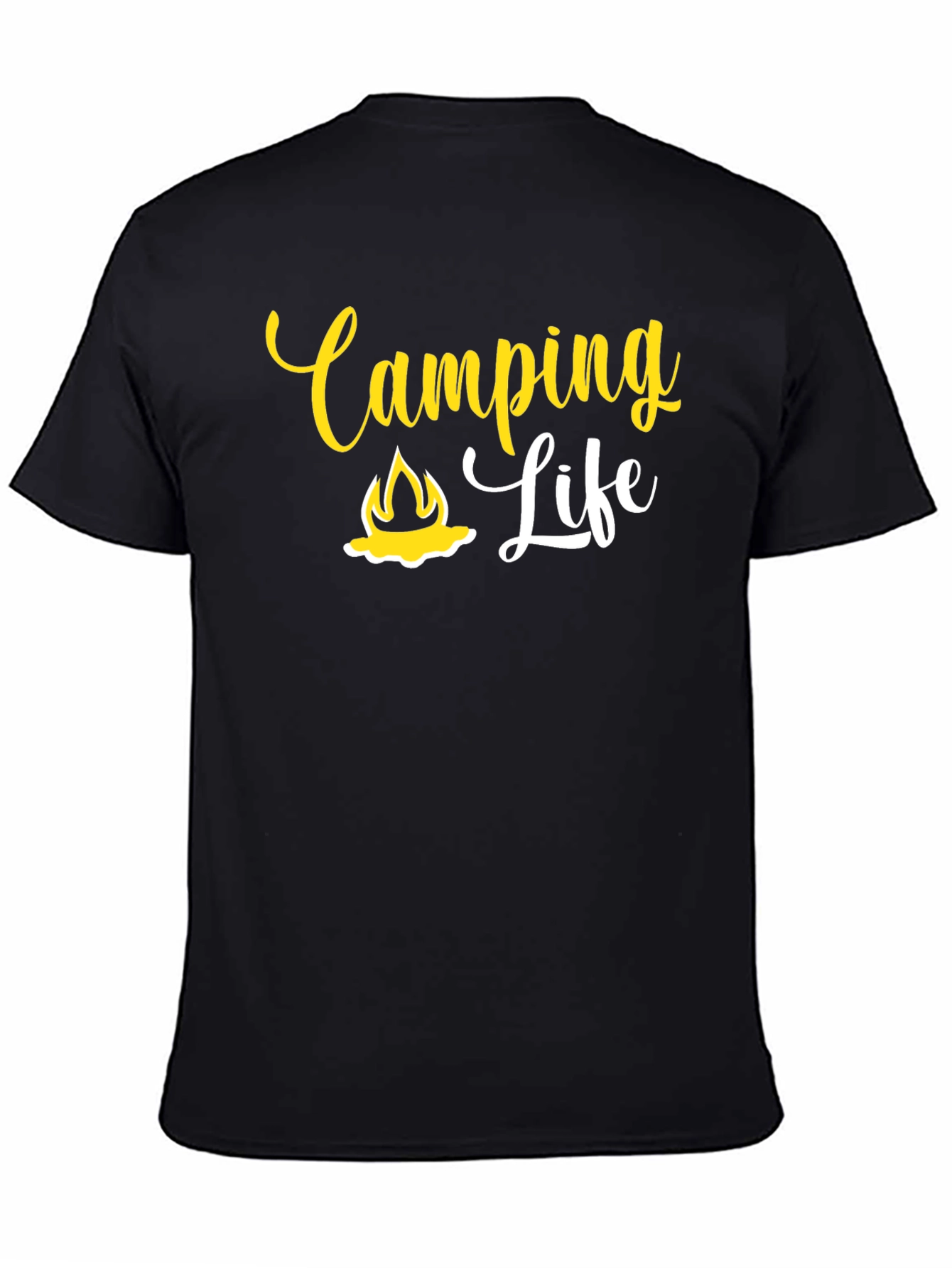Camping Life Graphic T-Shirt - Black