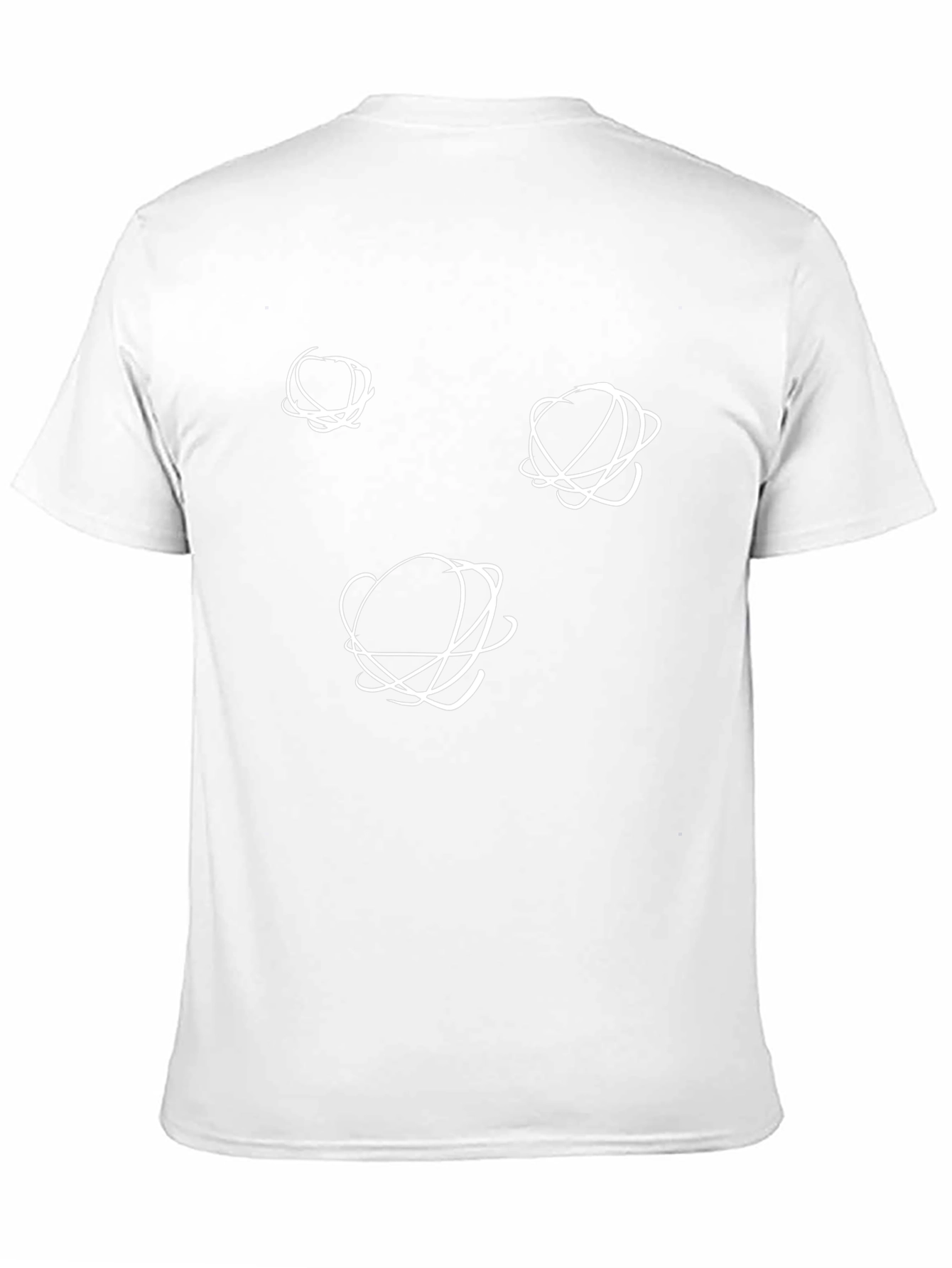 Abstract Orbit Design Black T-Shirt