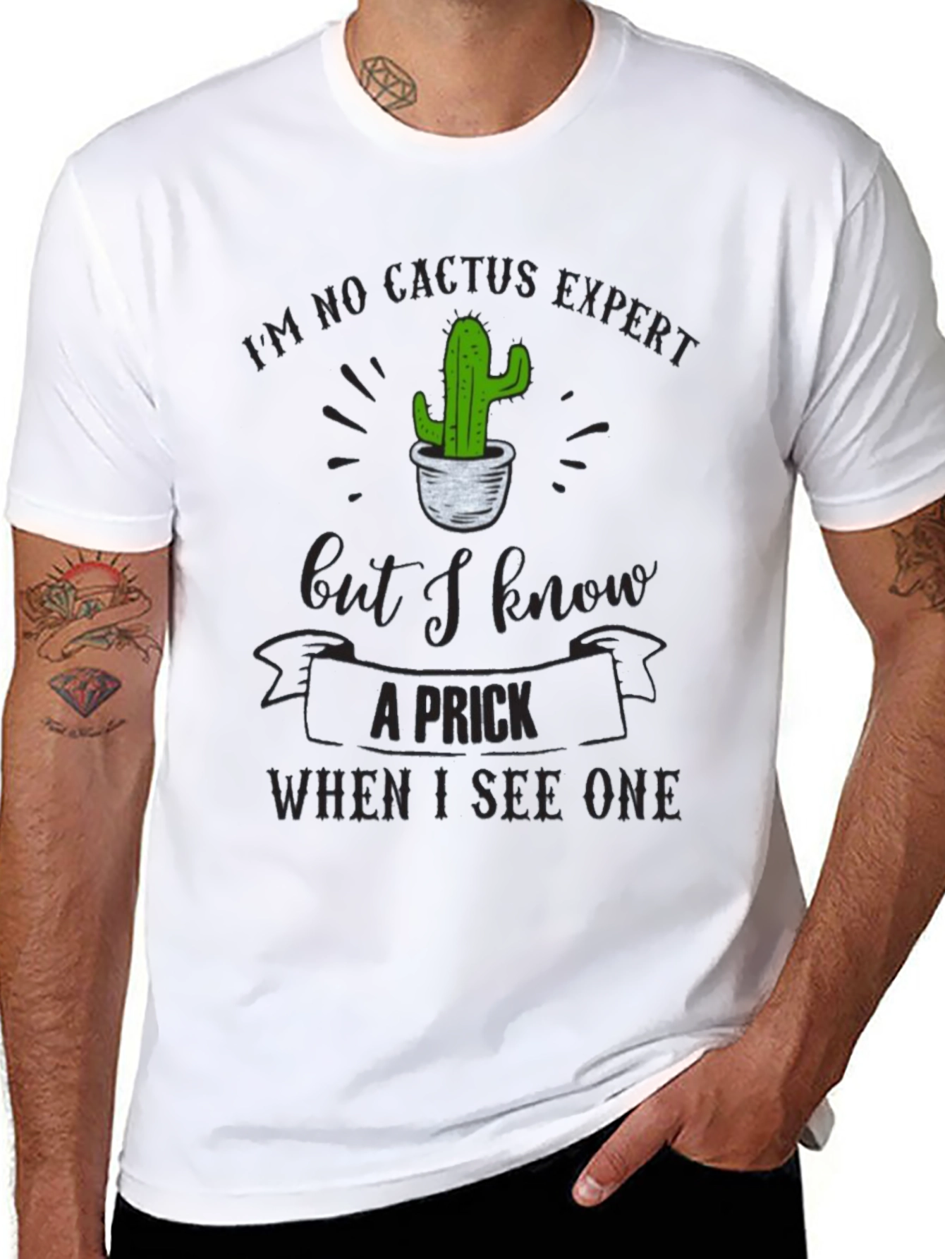 Humorous Cactus T-Shirt - I Know A Prick