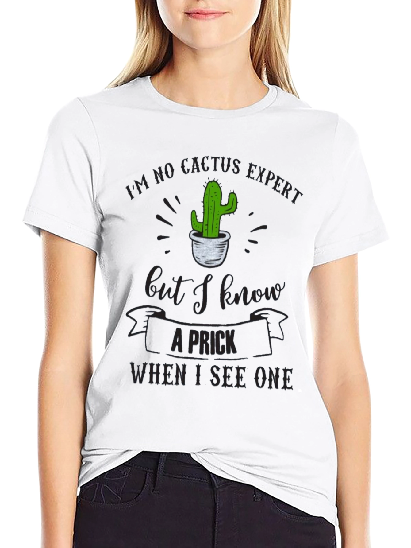 Humorous Cactus T-Shirt - I Know A Prick