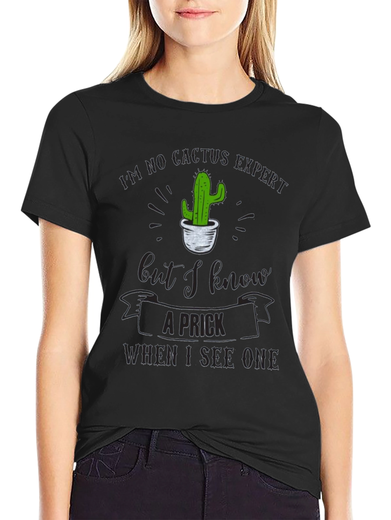 Humorous Cactus T-Shirt - I Know A Prick