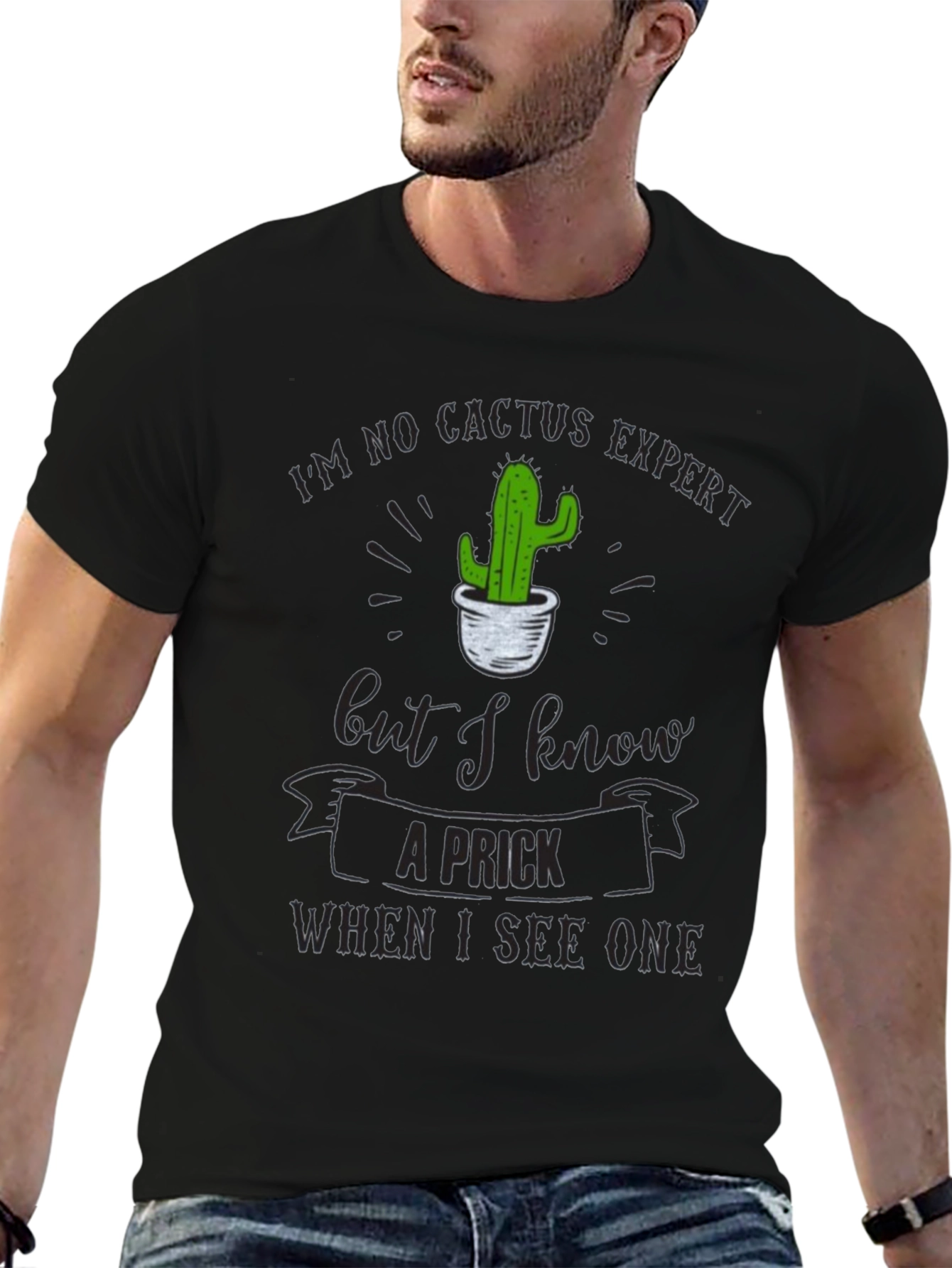 Humorous Cactus T-Shirt - I Know A Prick