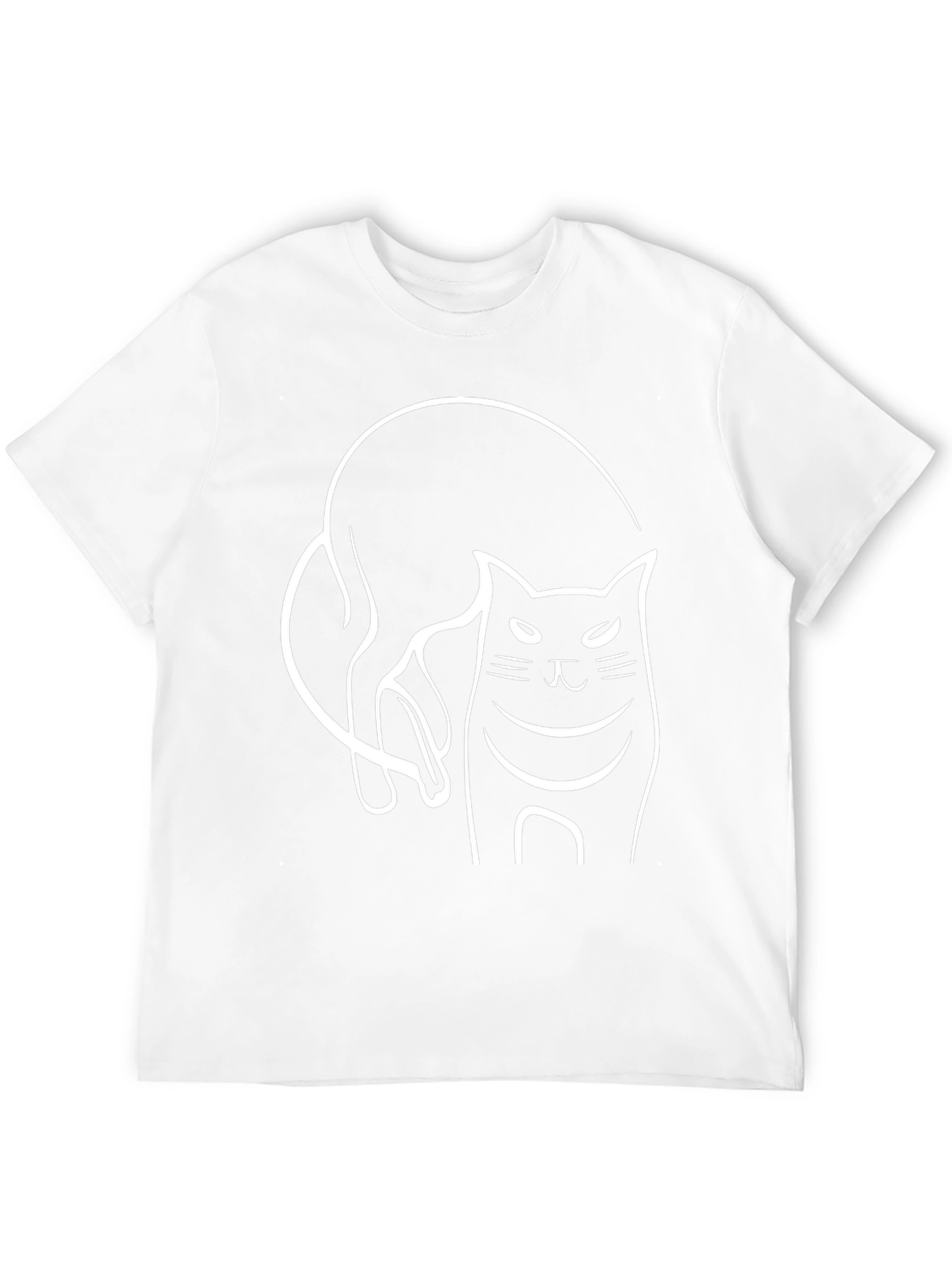 Cool Cat Graphic Tee - Black Cotton T-Shirt
