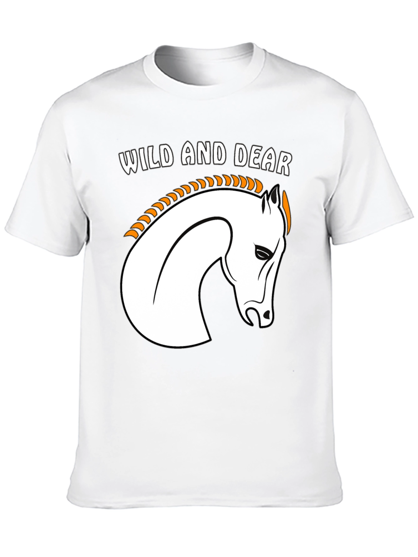 Wild and Dear Horse Graphic Tee - Black