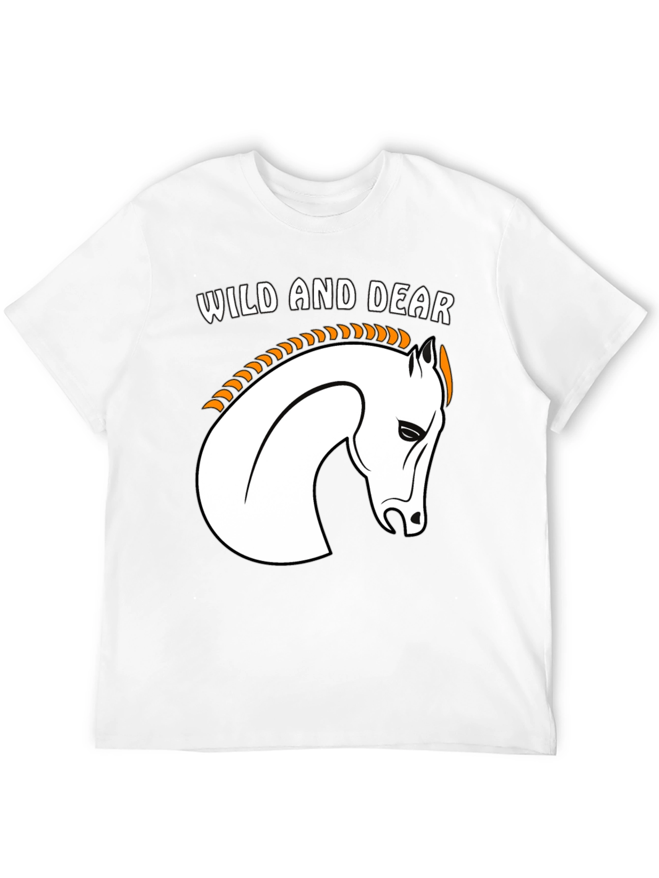 Wild and Dear Horse Graphic Tee - Black