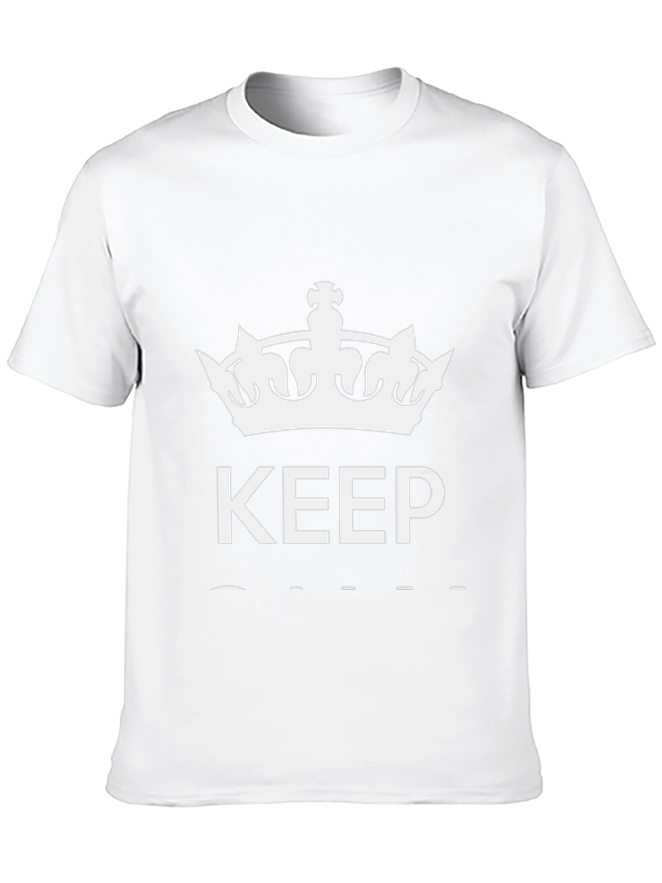 Keep Calm Crown Black T-Shirt