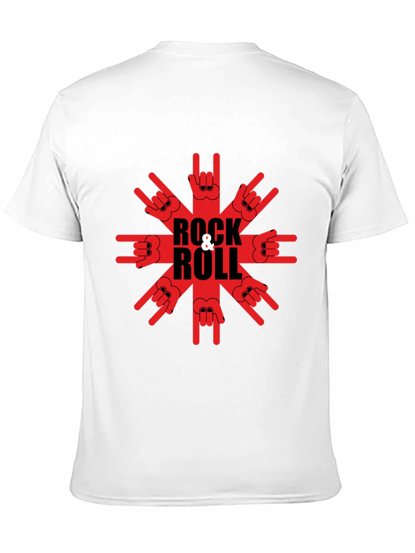 Rock & Roll Graphic T-Shirt - Black Tee