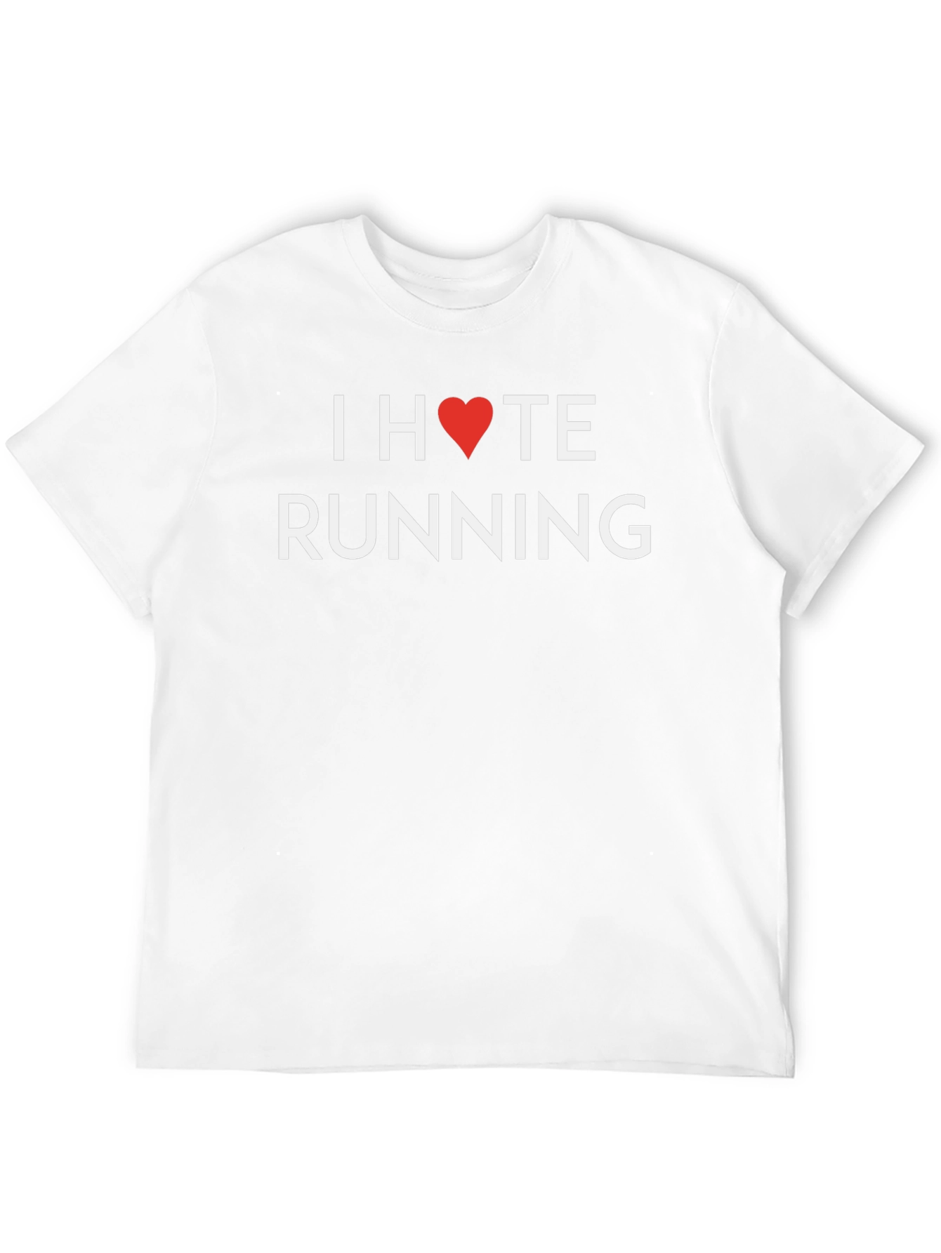 I Heart Hate Running Graphic T-Shirt