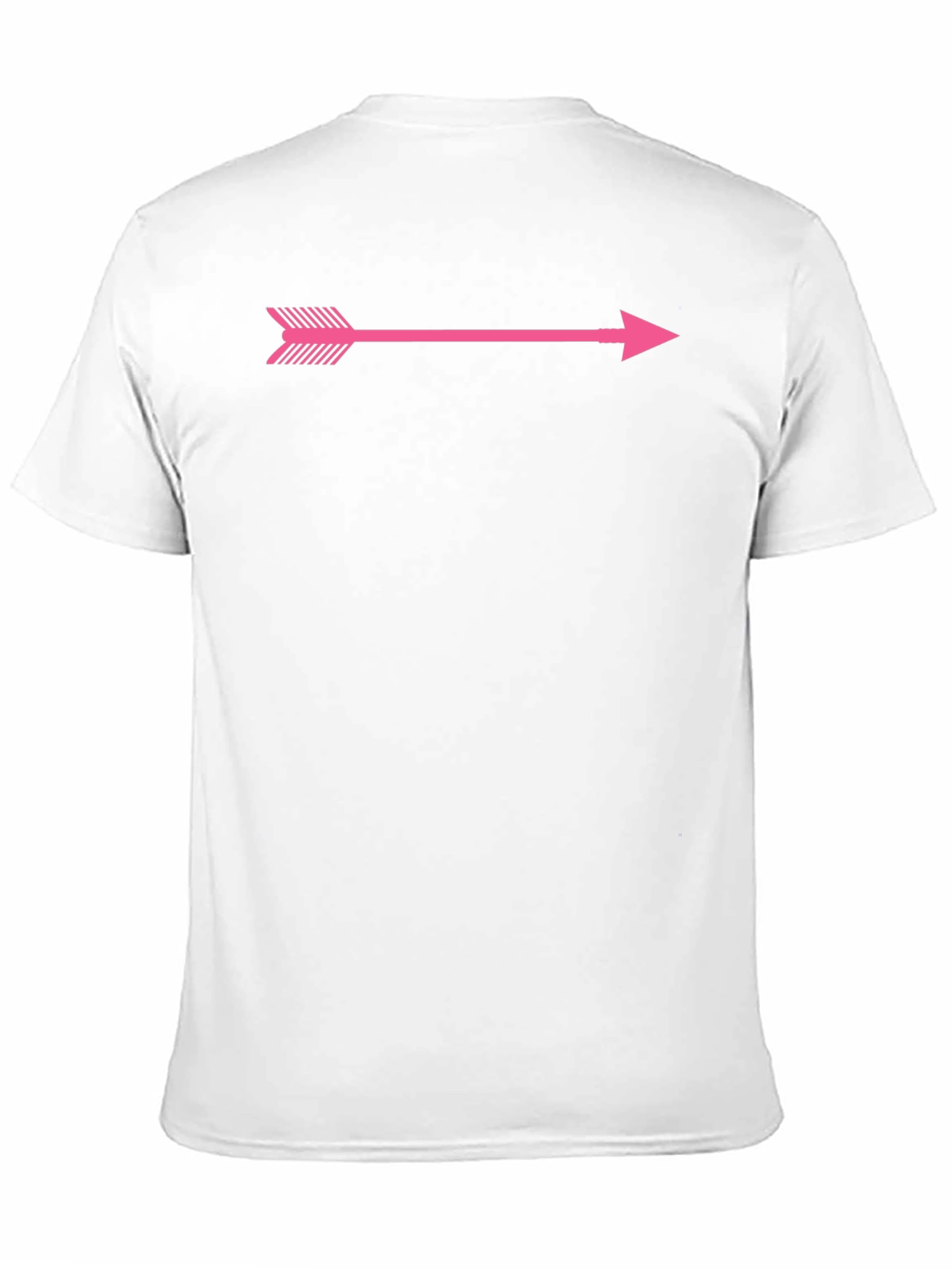 Pink Arrow Graphic Black T-Shirt