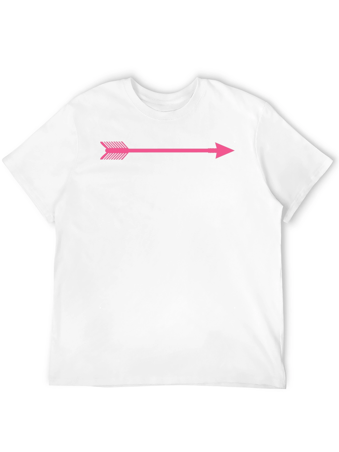 Pink Arrow Graphic Black T-Shirt