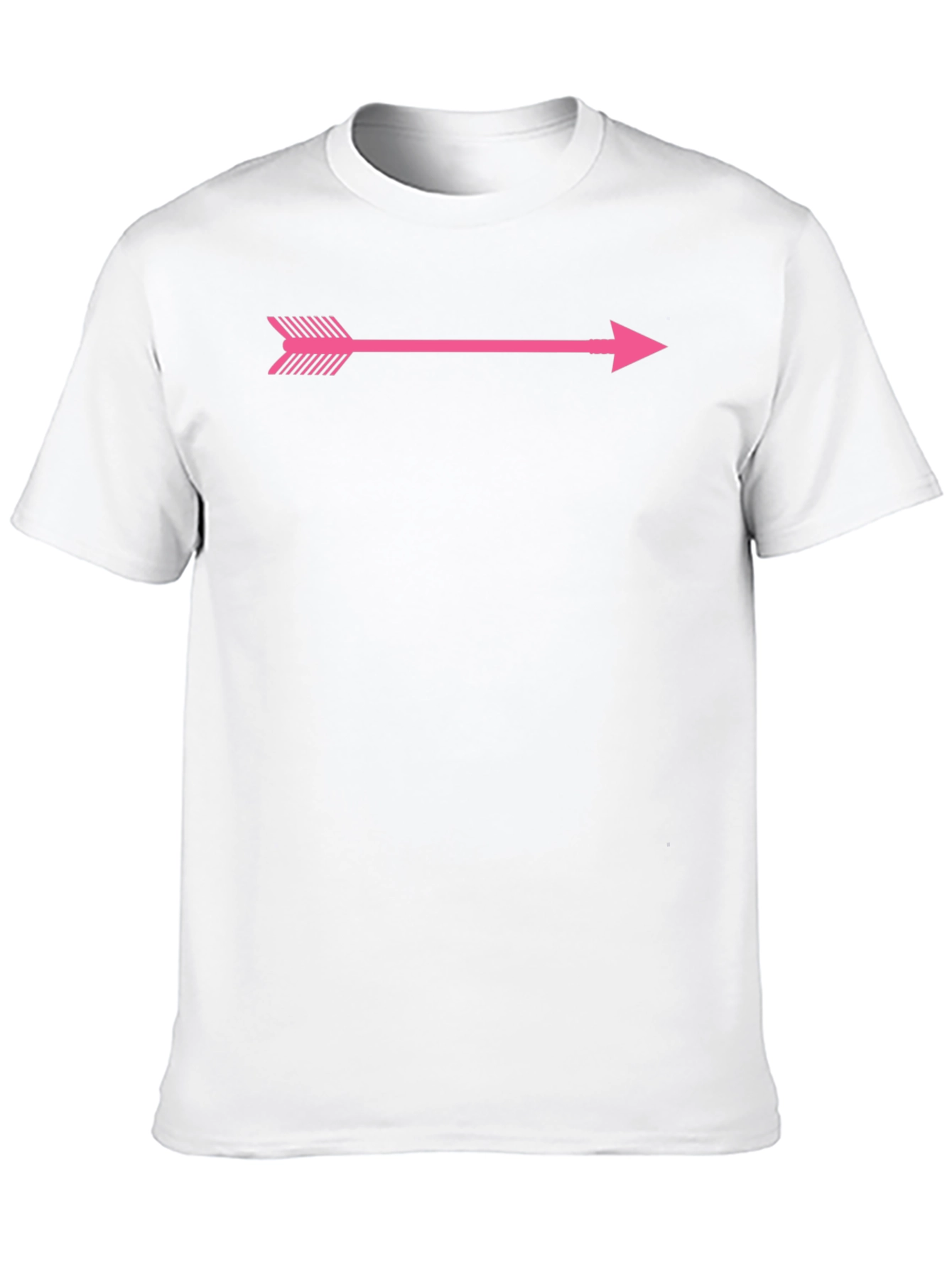 Pink Arrow Graphic Black T-Shirt