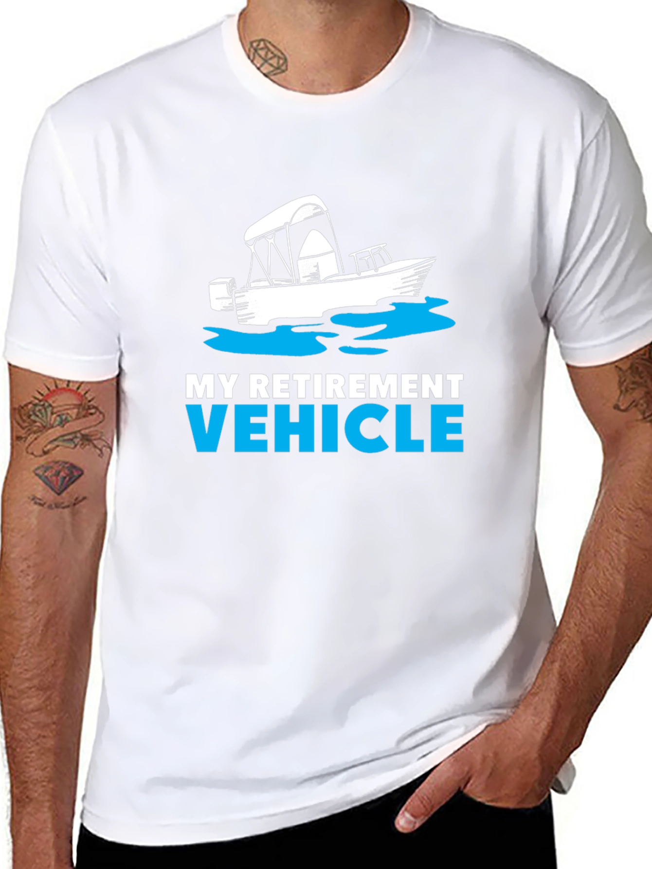 My Retirement Vehicle Boat T-Shirt - Black
