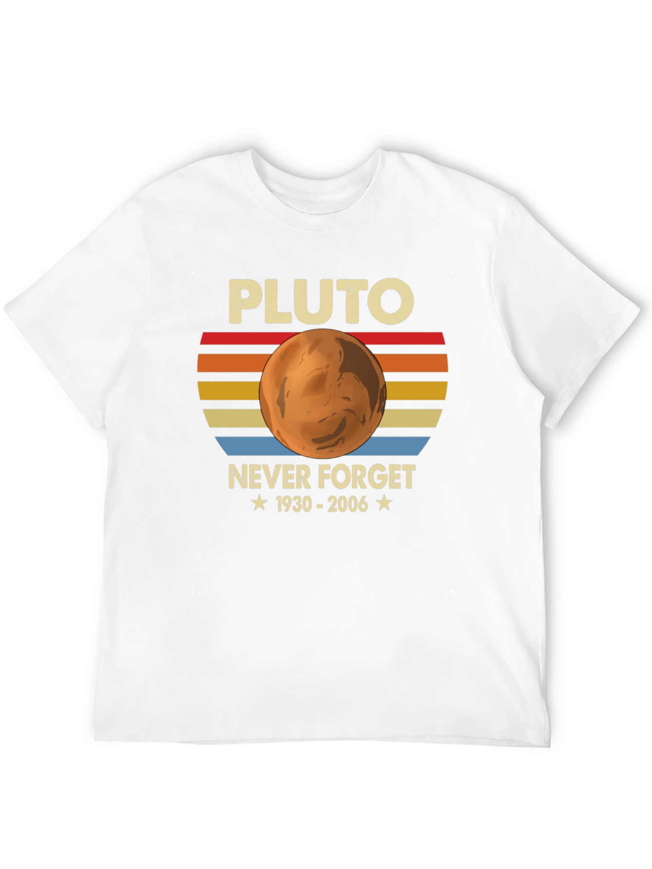 Pluto Never Forget 1930-2006 Graphic T-Shirt