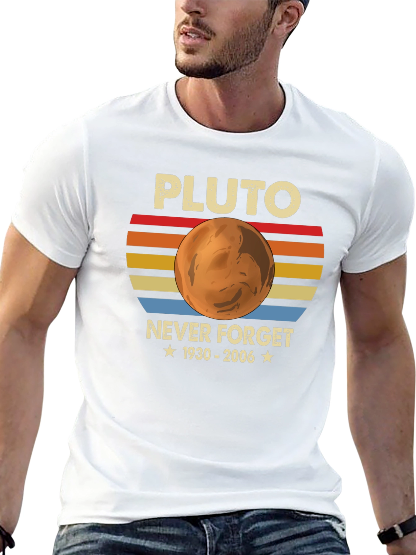 Pluto Never Forget 1930-2006 Graphic T-Shirt