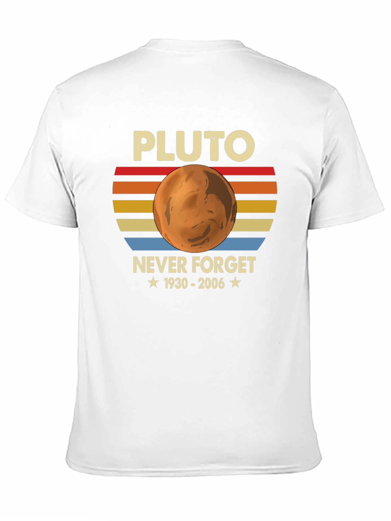 Pluto Never Forget 1930-2006 Graphic T-Shirt