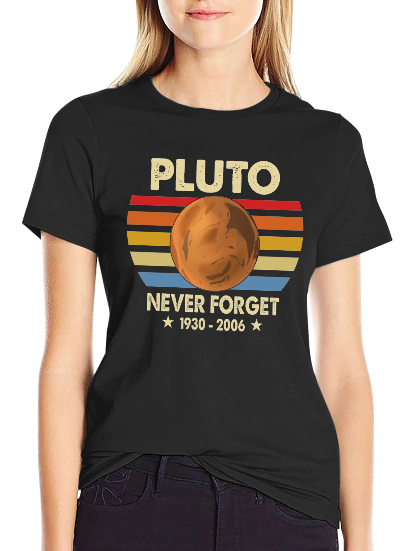 Pluto Never Forget 1930-2006 Graphic T-Shirt