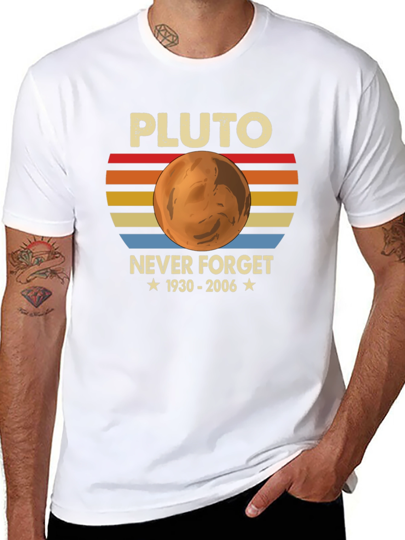 Pluto Never Forget 1930-2006 Graphic T-Shirt