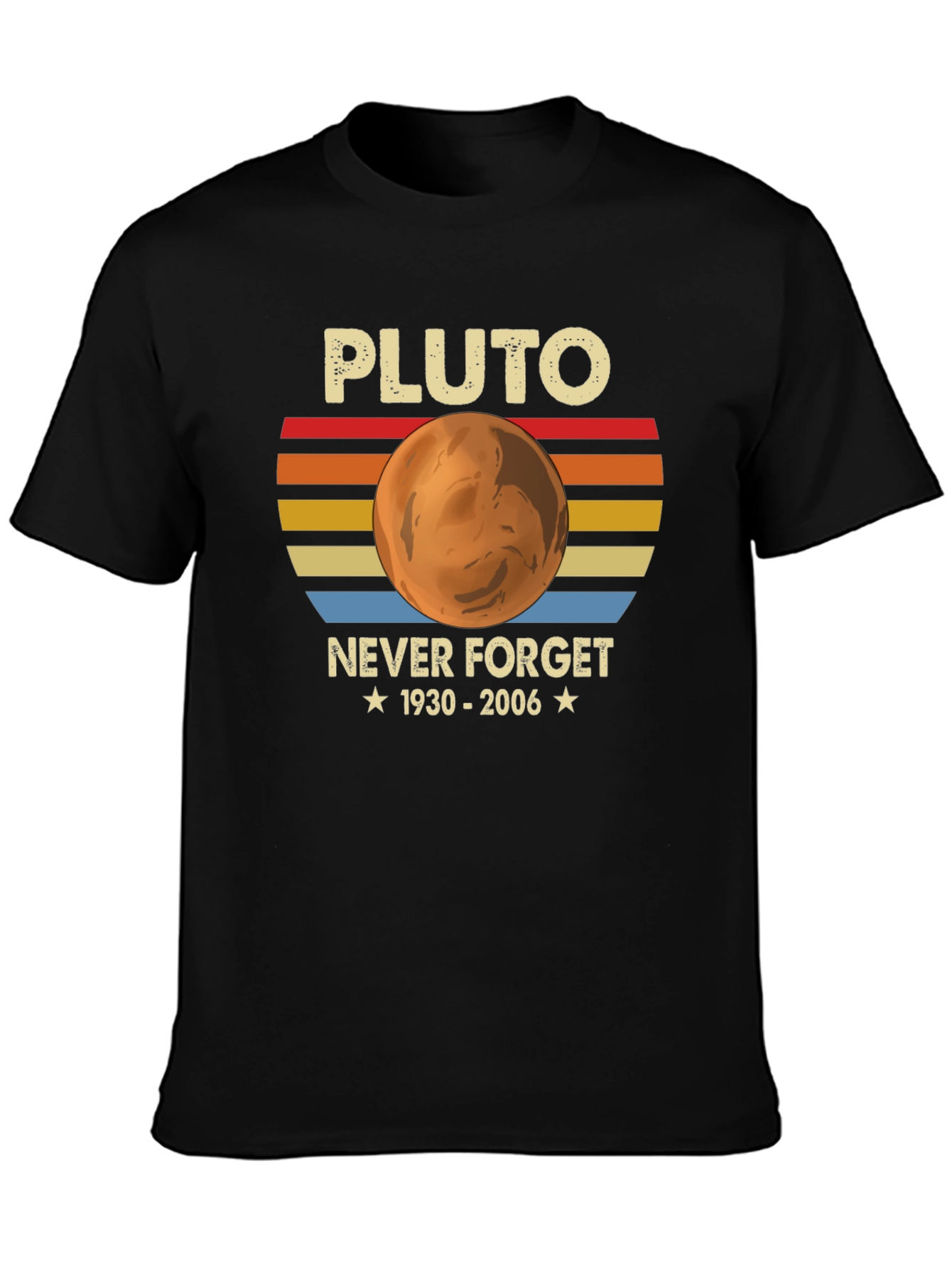 Pluto Never Forget 1930-2006 Graphic T-Shirt