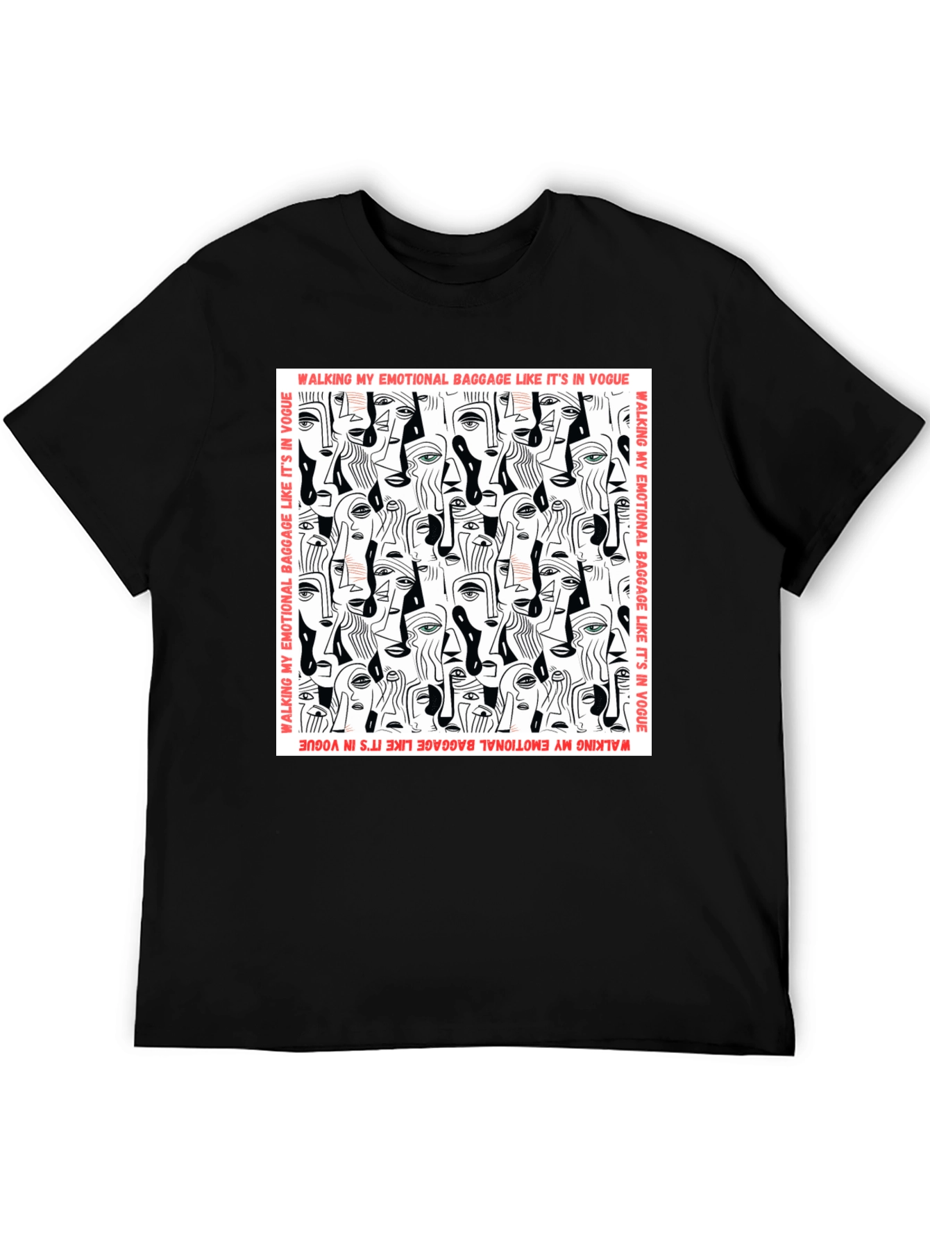 Emotional Baggage Vogue Tee - Stylish Graphic T-Shirt