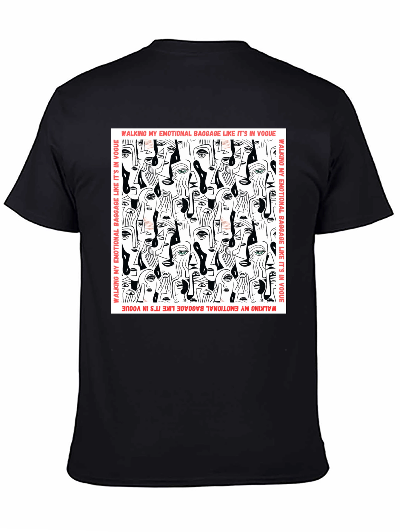 Emotional Baggage Vogue Tee - Stylish Graphic T-Shirt