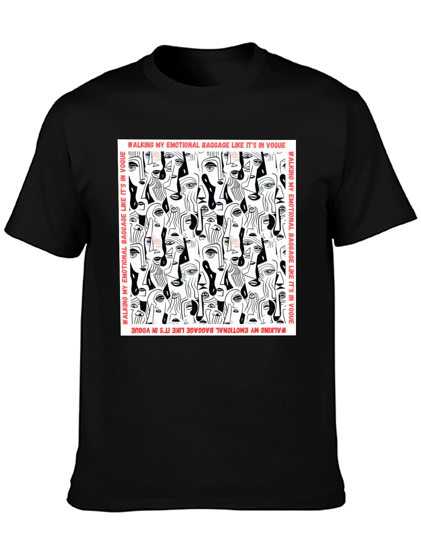 Emotional Baggage Vogue Tee - Stylish Graphic T-Shirt
