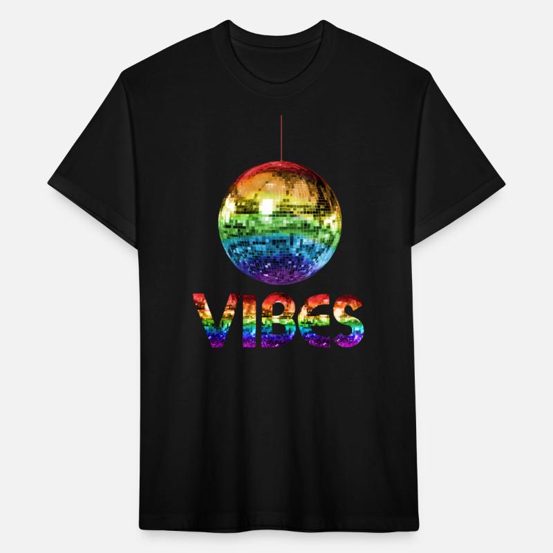 70s Rainbow Pride Discoball Vibes