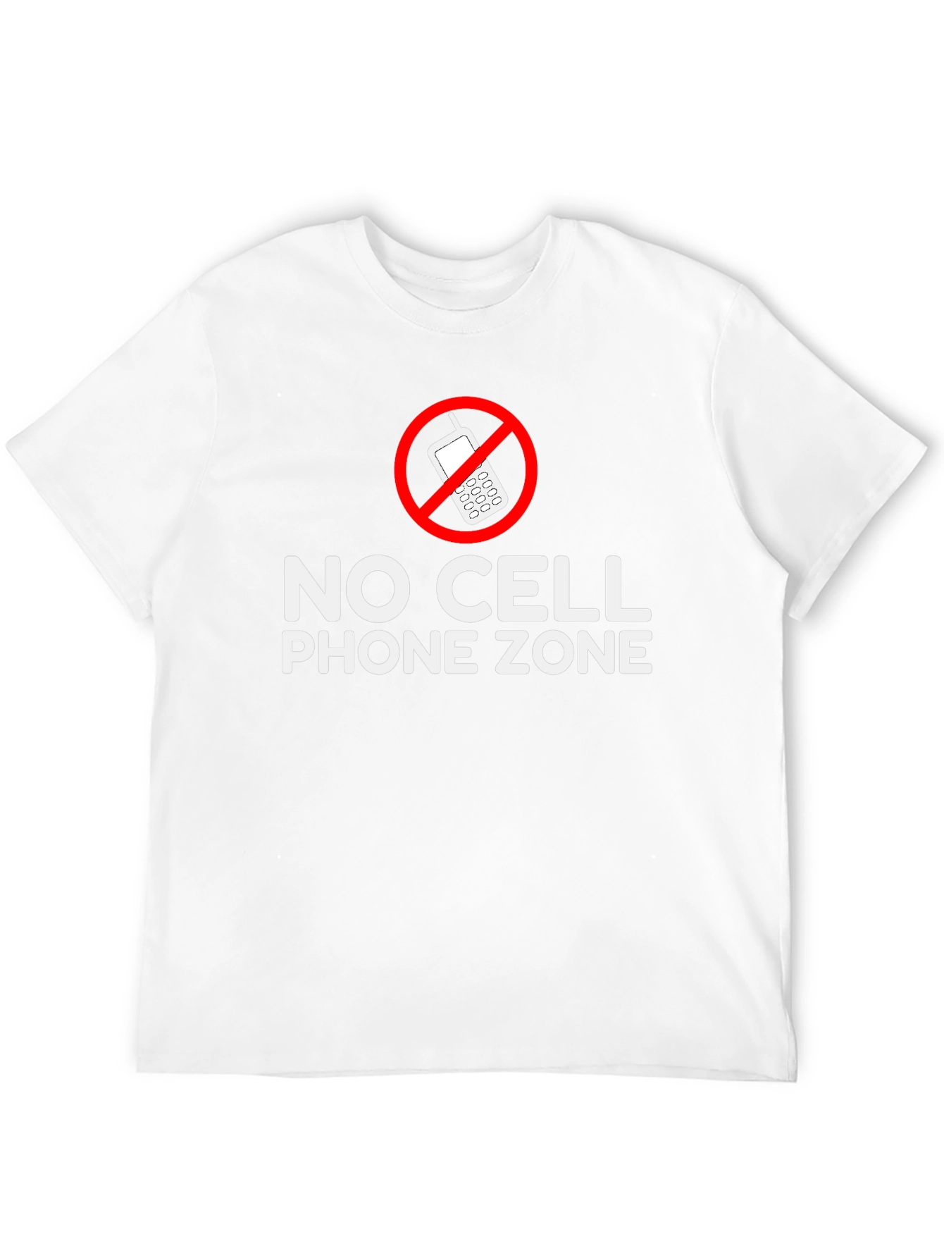 No Cell Phone Zone Black T-Shirt