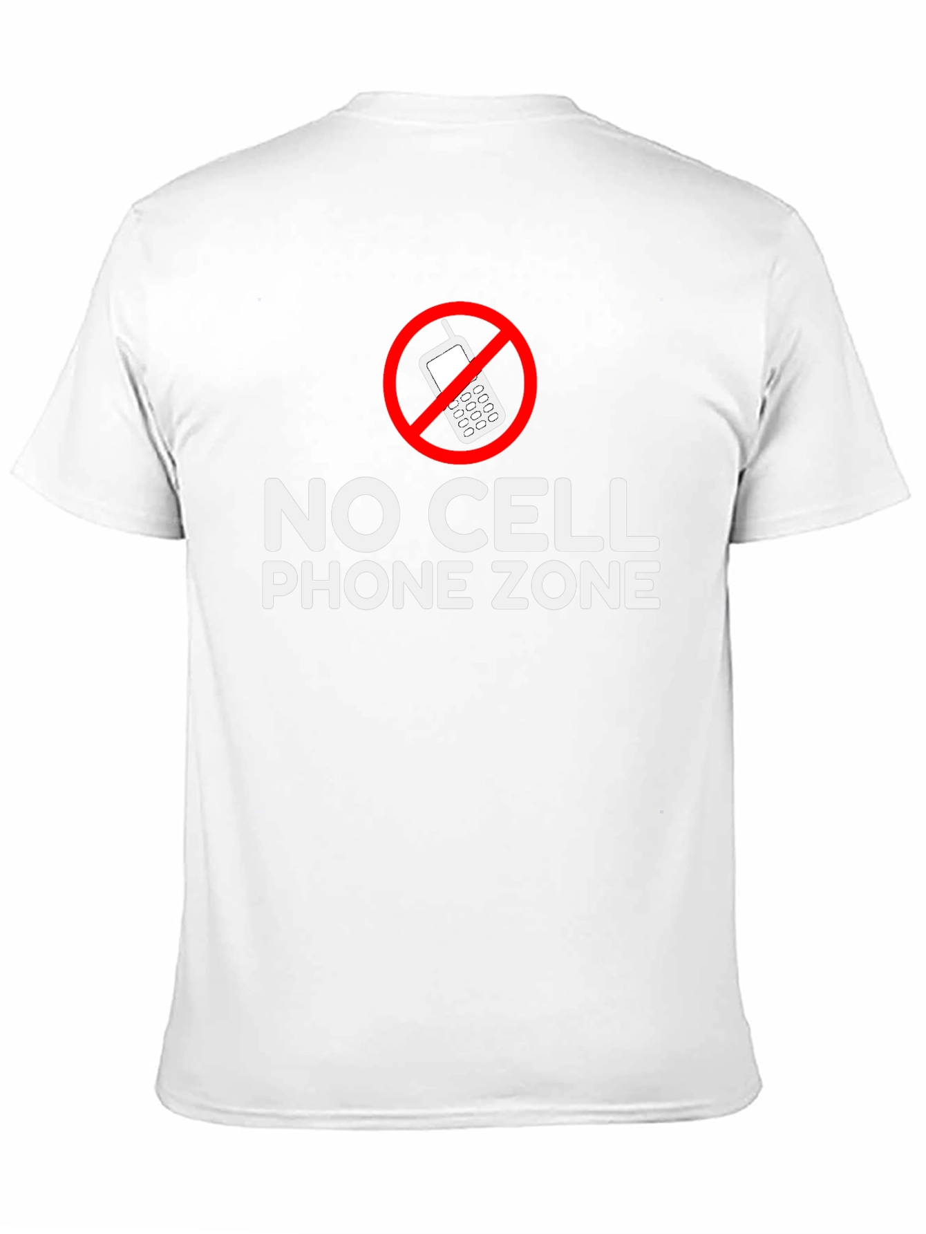 No Cell Phone Zone Black T-Shirt