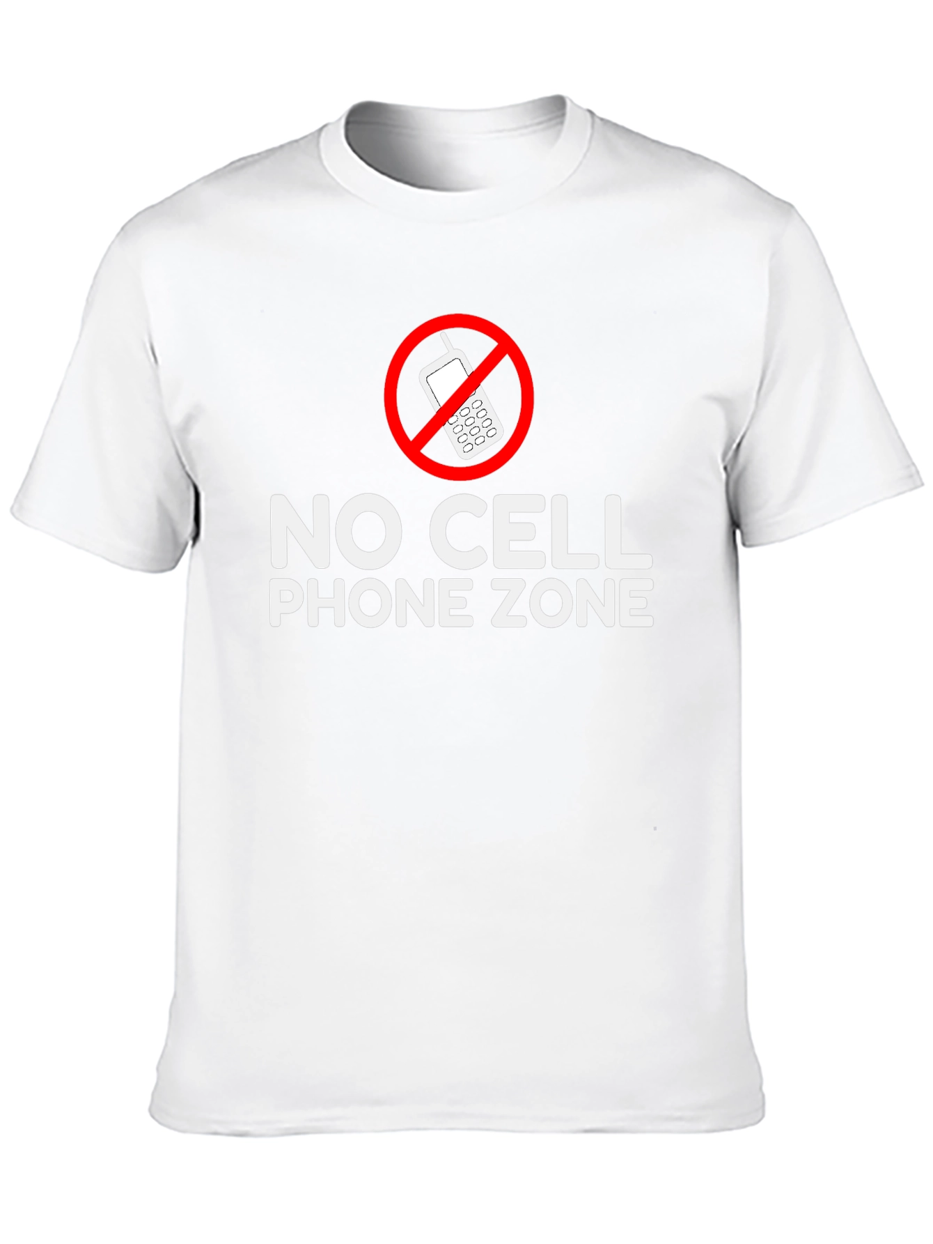 No Cell Phone Zone Black T-Shirt