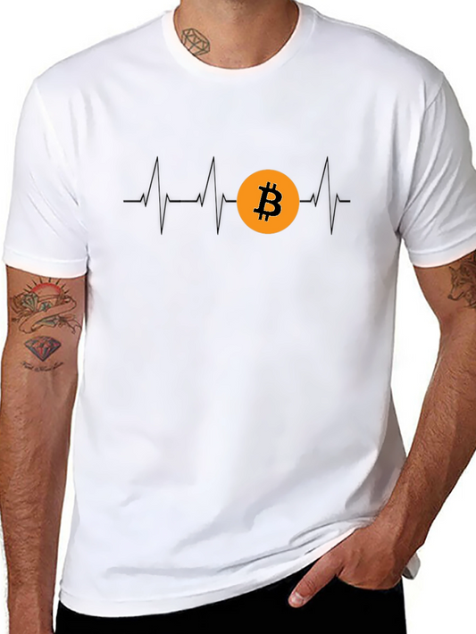Bitcoin Heartbeat T-Shirt - Crypto Lover Tee