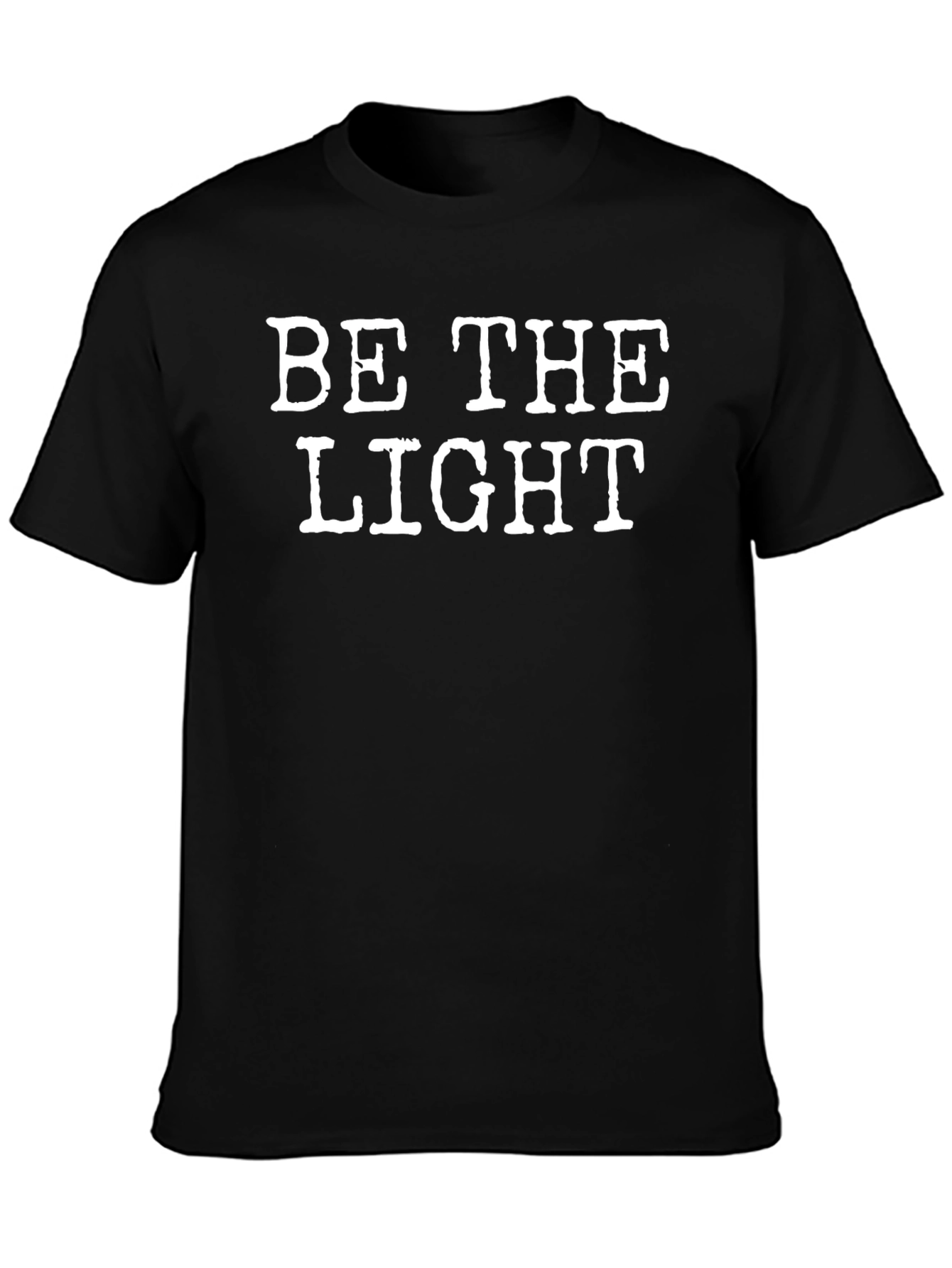 Be the Light Graphic Tee - Black Cotton T-Shirt