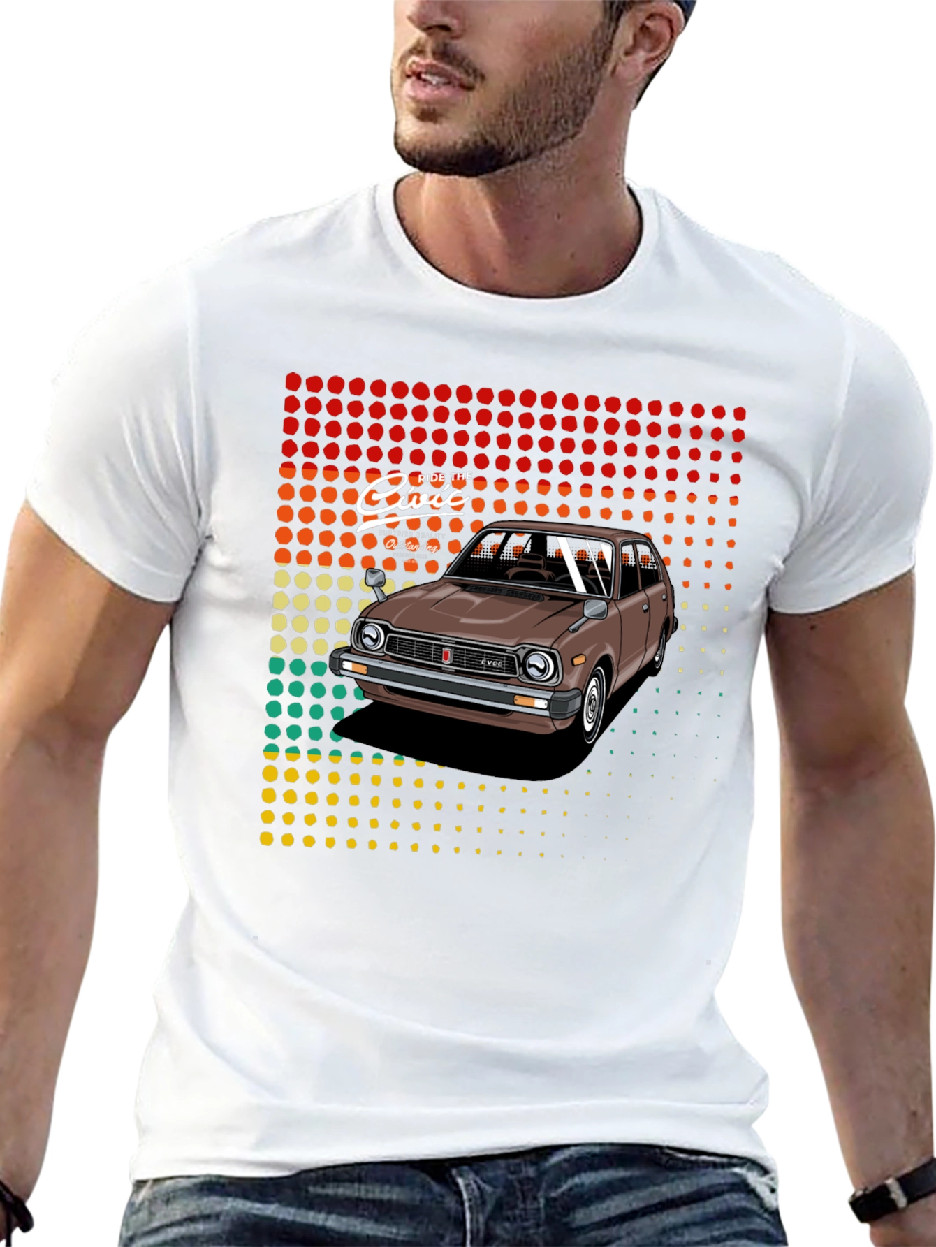 Retro Ride Civic T-Shirt