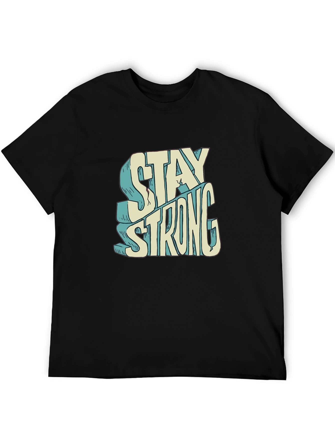 Stay Strong Graphic Tee - Black